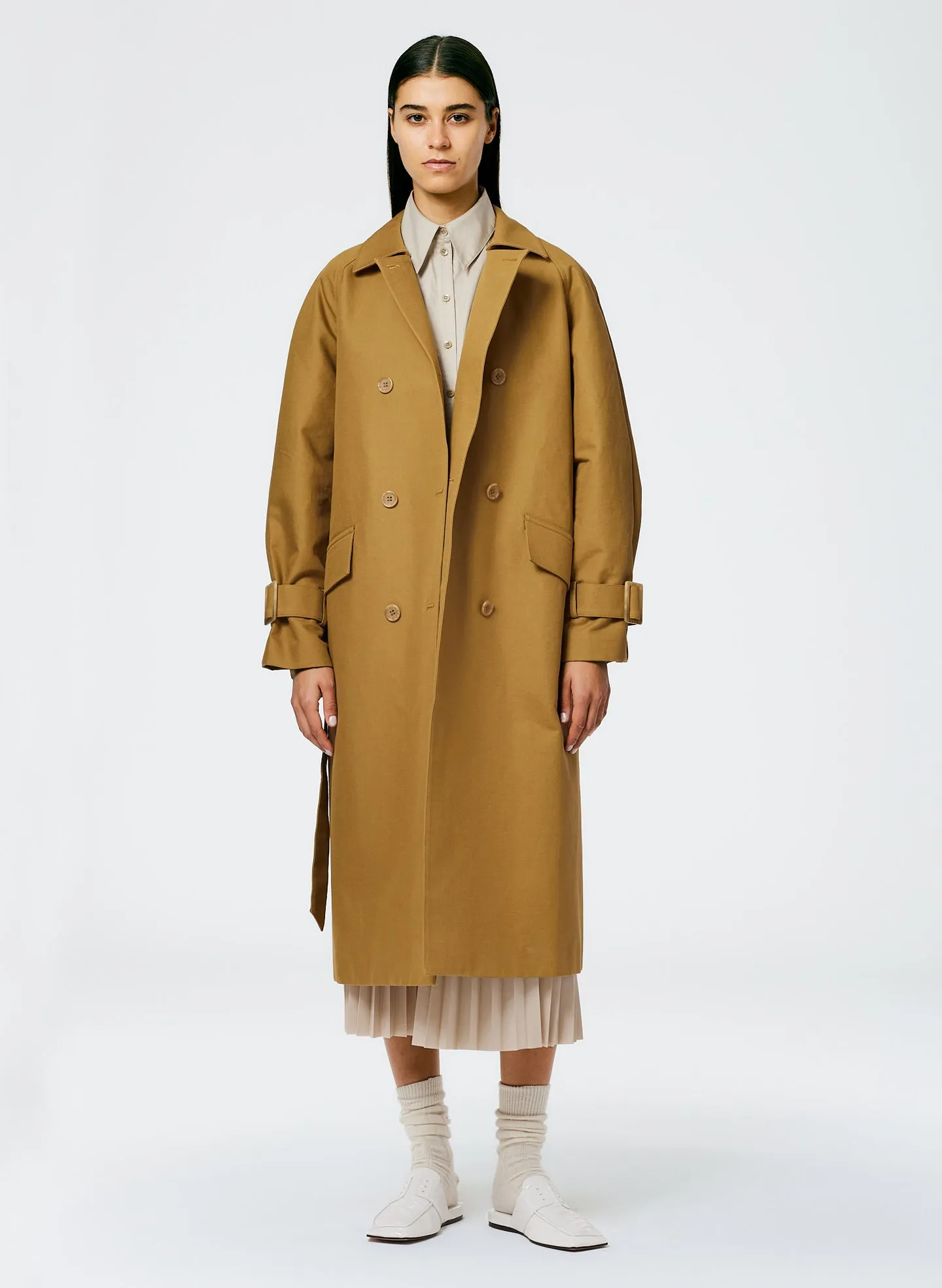 Sculpted Cotton Trench sold by Tibi product image thumbnail 4