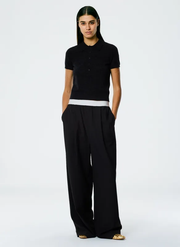 Tropical Wool Marit Pull On Pant sold by Tibi