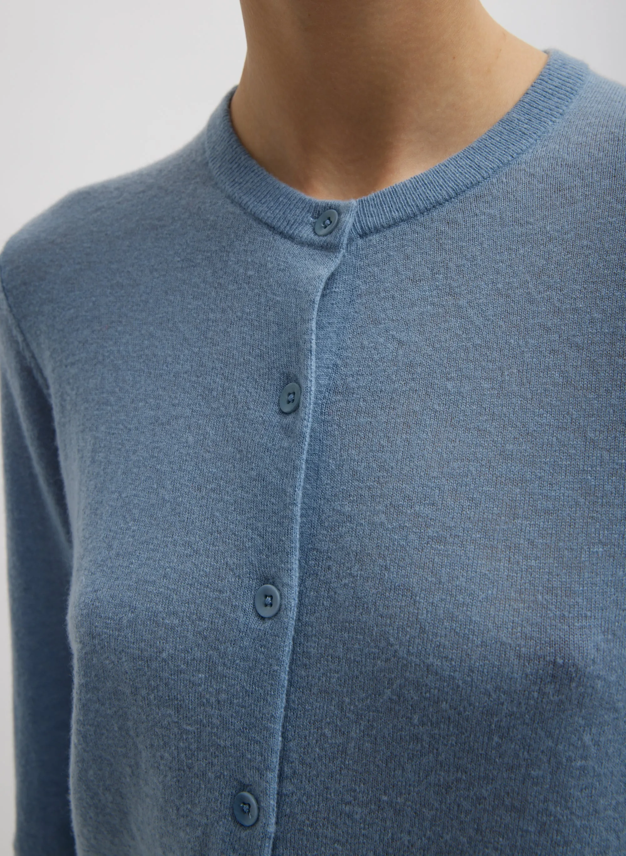 Skinlike Mercerized Wool Shrunken Cardigan sold by Tibi product image thumbnail 3