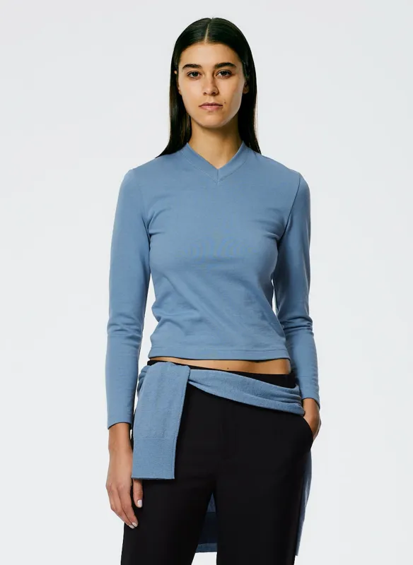 Perfect Shrunken V-Neck T-Shirt sold by Tibi