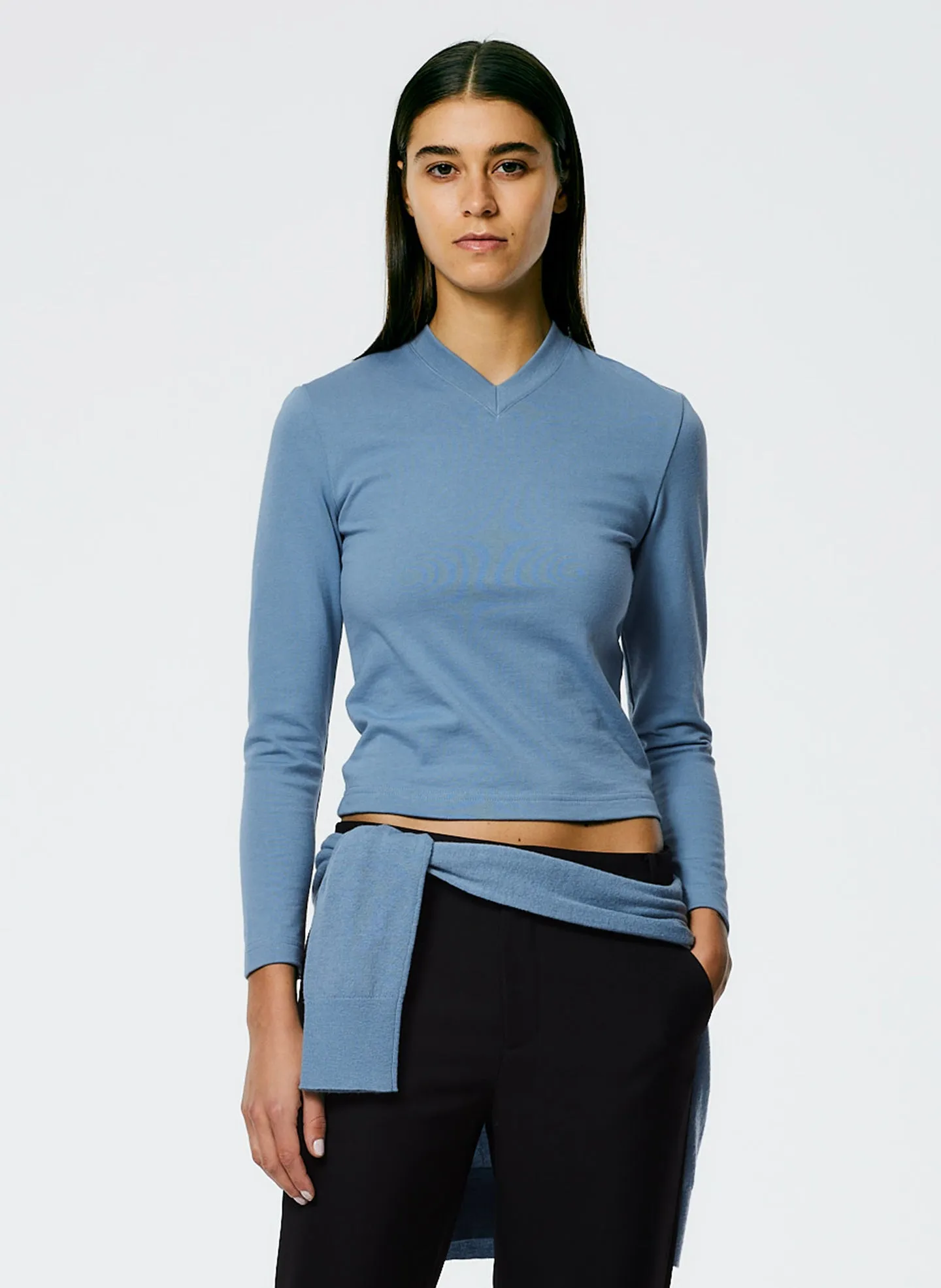 Perfect Shrunken V-Neck T-Shirt sold by Tibi