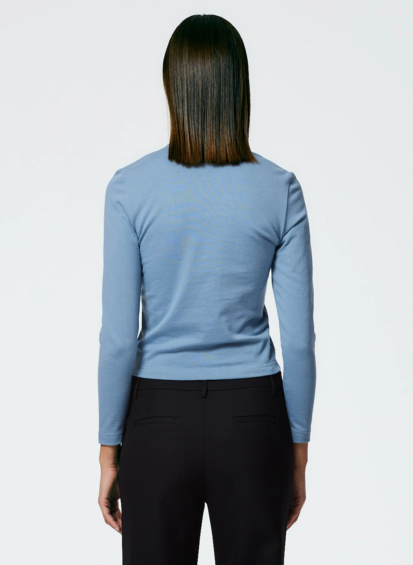 Perfect Shrunken V-Neck T-Shirt sold by Tibi product image thumbnail 5