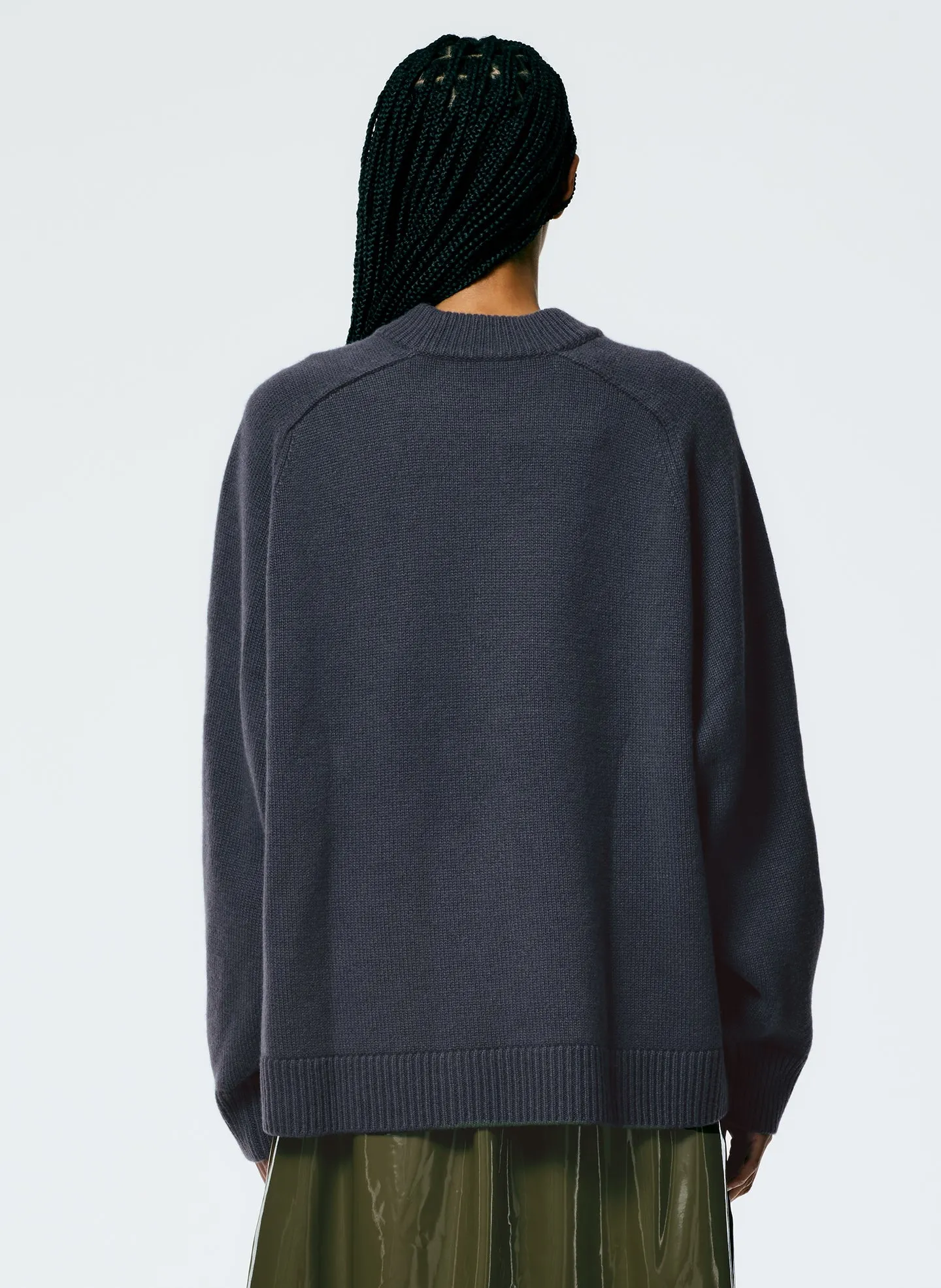 Cashmere Sweater Crewneck Oversized Pullover sold by Tibi product image thumbnail 3