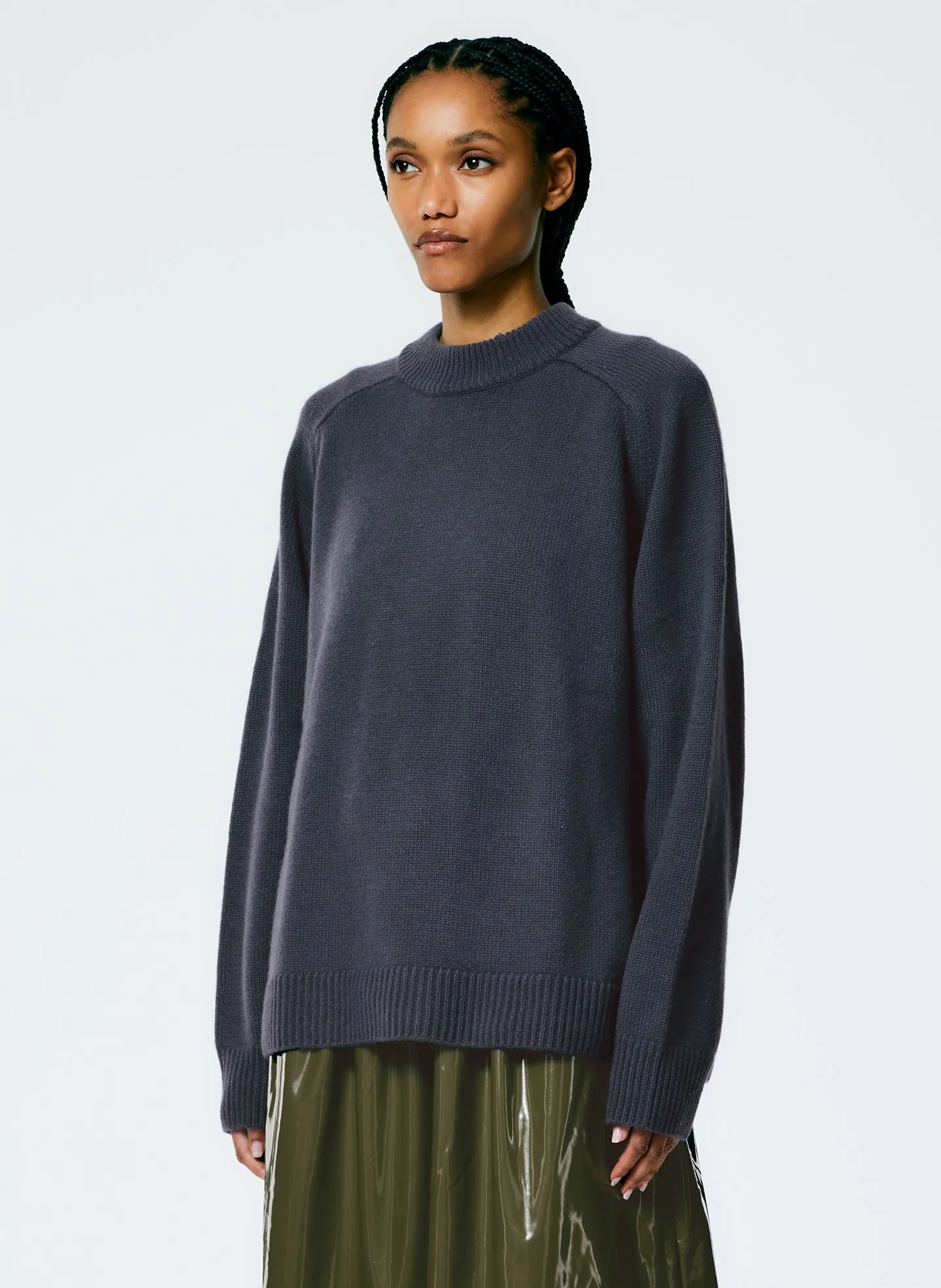 Cashmere Sweater Crewneck Oversized Pullover sold by Tibi product image thumbnail 2