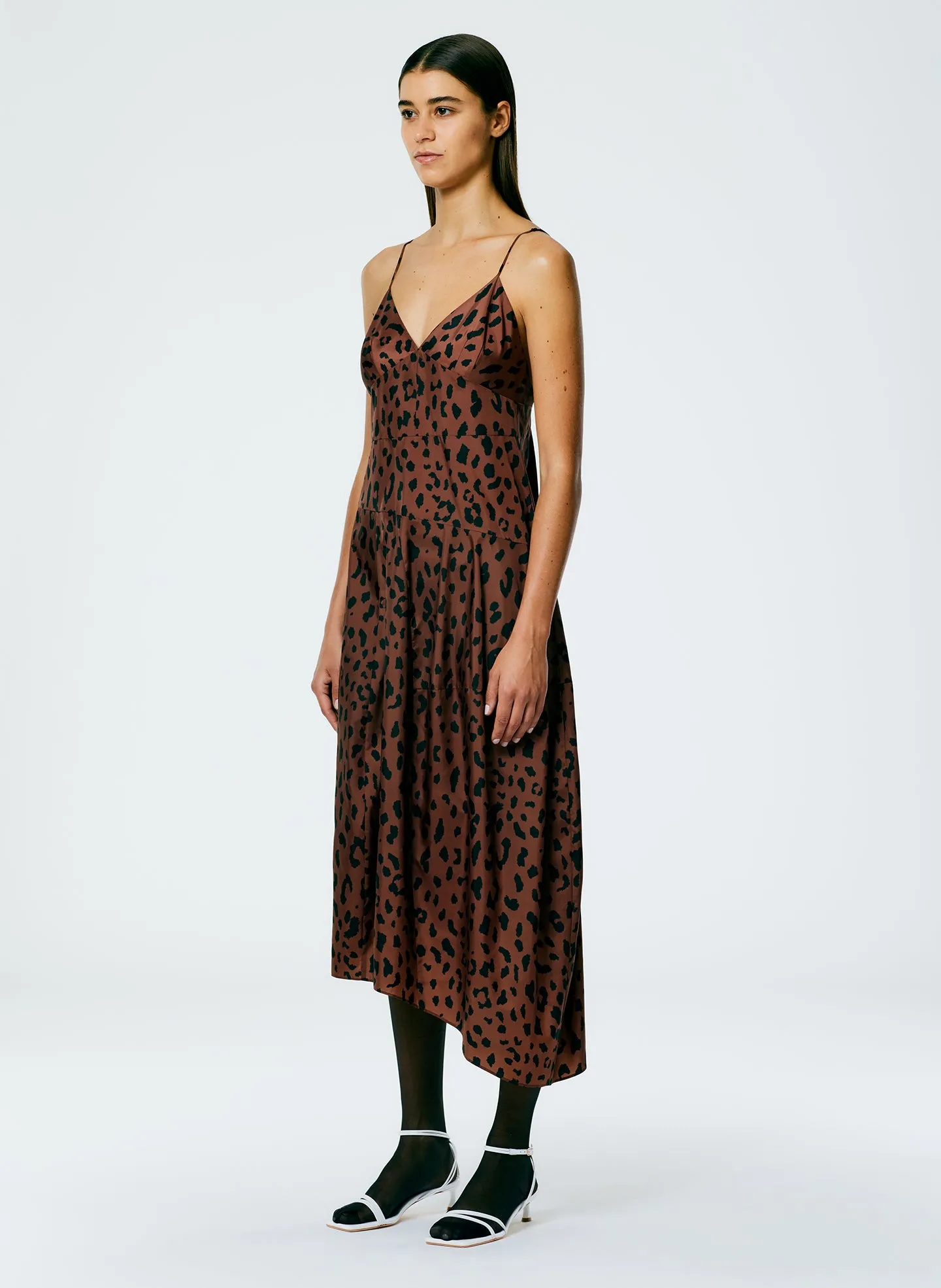 Recycled Sporty Nylon Cheetah Cami Dress sold by Tibi product image thumbnail 3