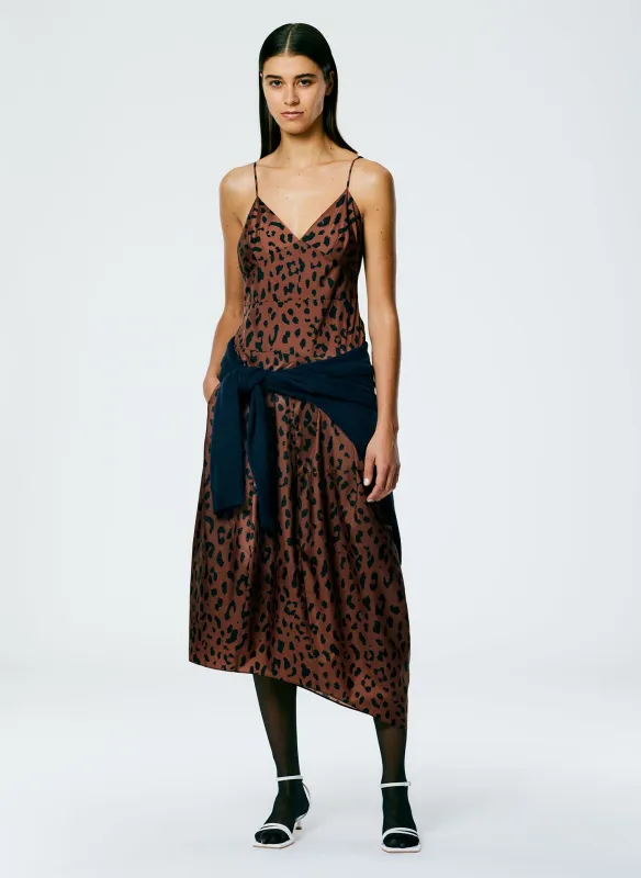 Recycled Sporty Nylon Cheetah Cami Dress made by Tibi
