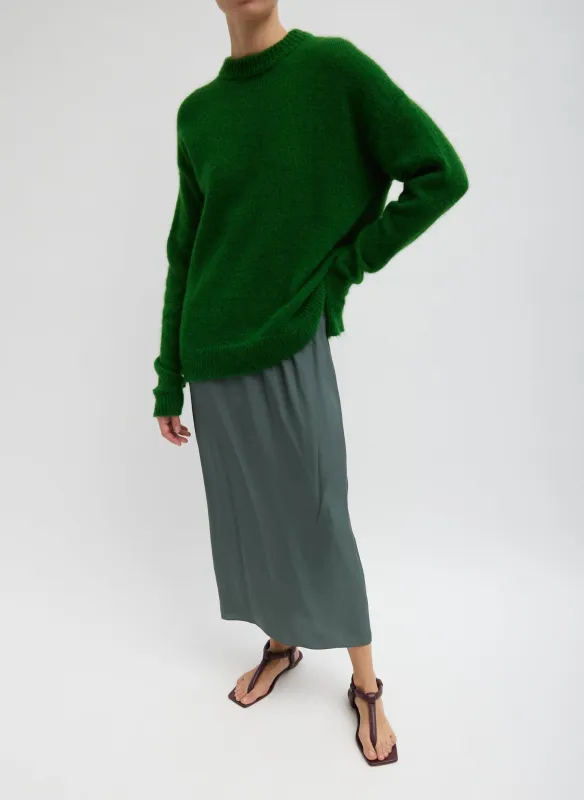Soft Mohair Crewneck Easy Pullover made by Tibi