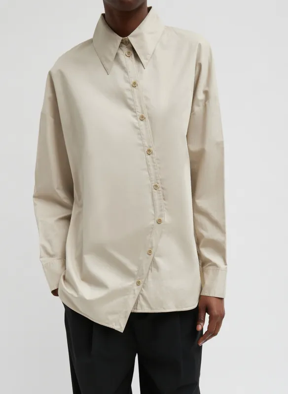 Eco Poplin Asymmetrical Shirt sold by Tibi