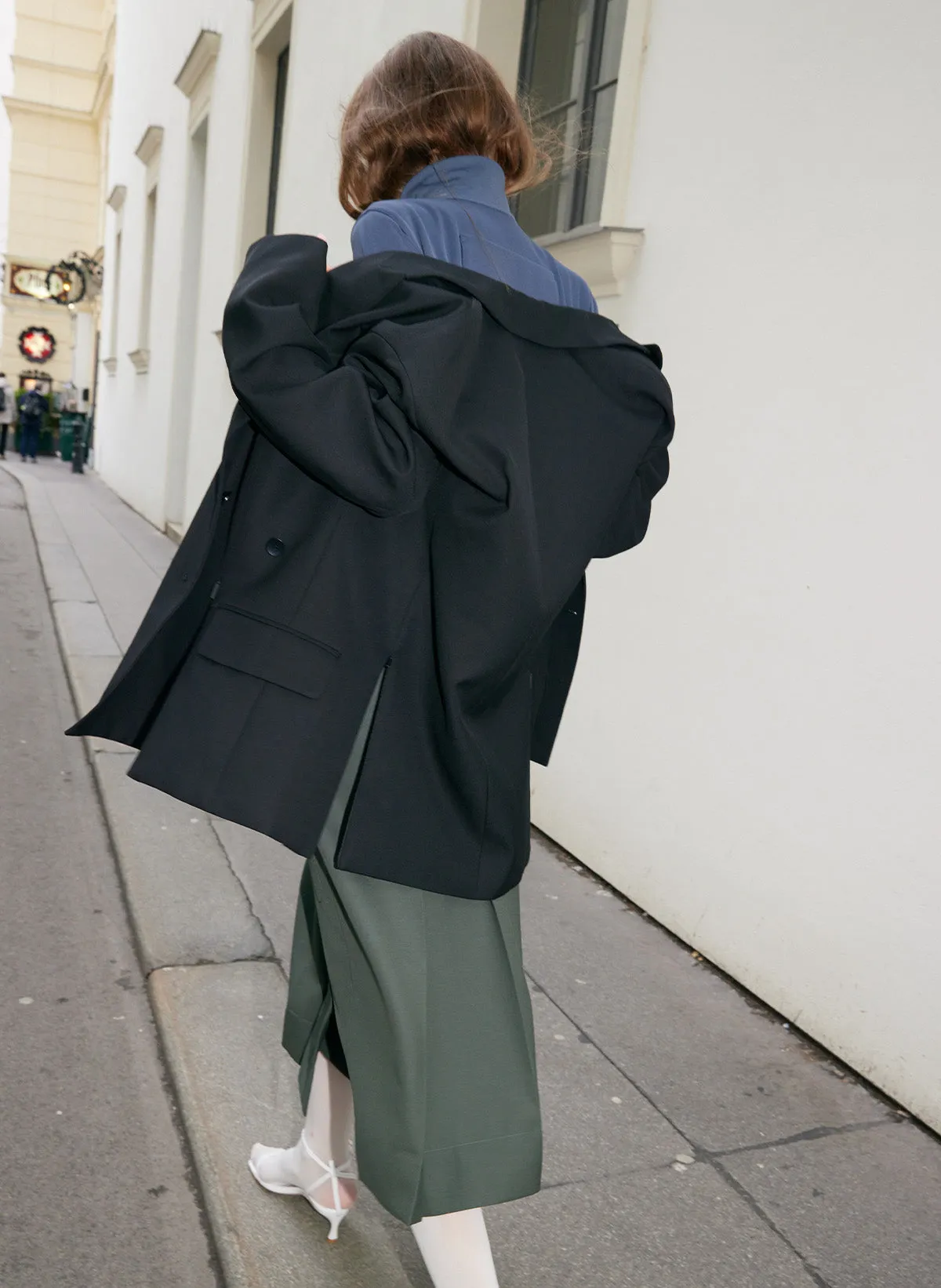 Grain De Poudre Liam Blazer With Slit Zipper Detail sold by Tibi product image thumbnail 2