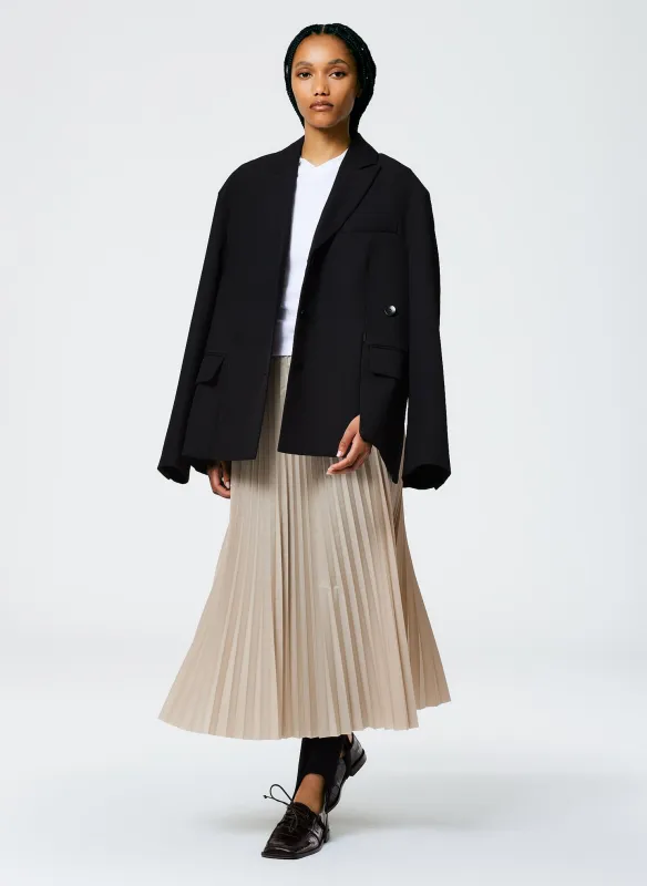 Grain De Poudre Liam Blazer With Slit Zipper Detail made by Tibi