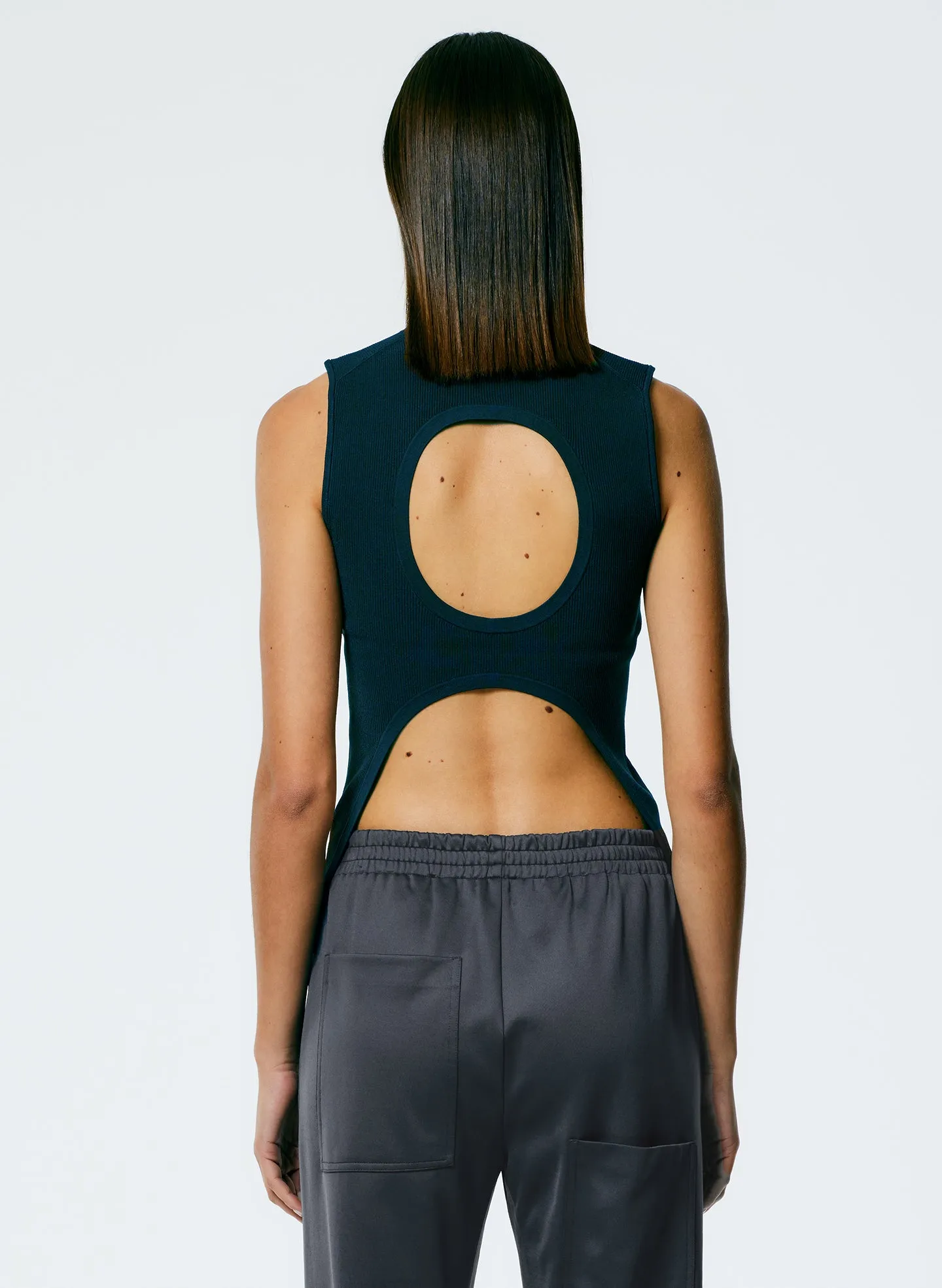 Giselle Stretch Sweater Circle Openback Tank sold by Tibi product image thumbnail 3