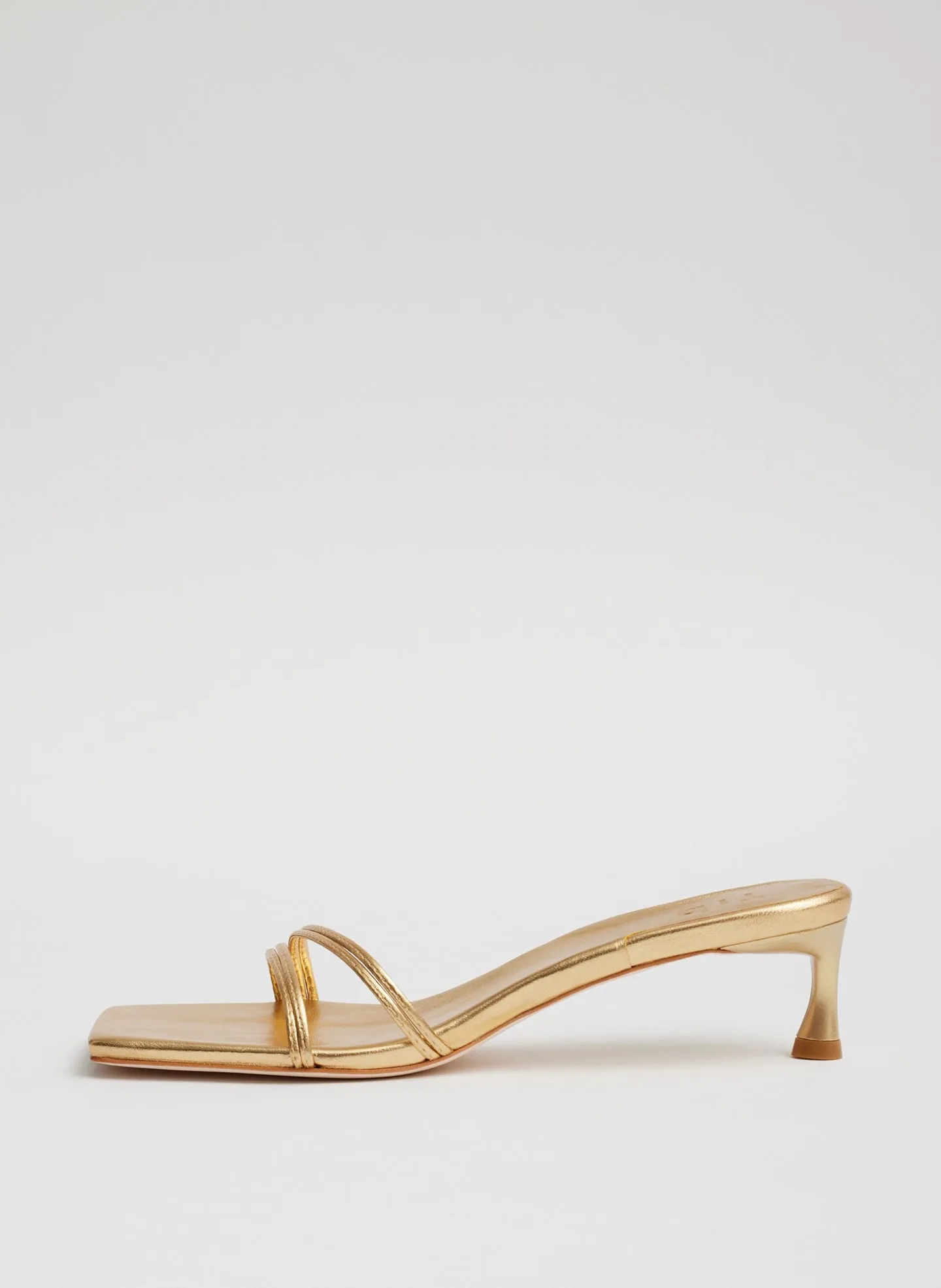 Metallic Nappa Jim Sandal sold by Tibi