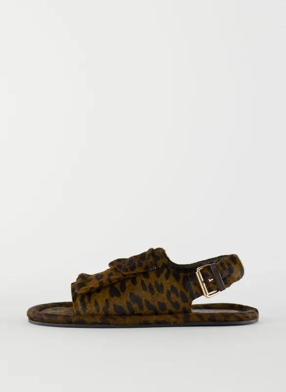 Pony Hair Calf Print Slingback Beryen Sandal made by Tibi