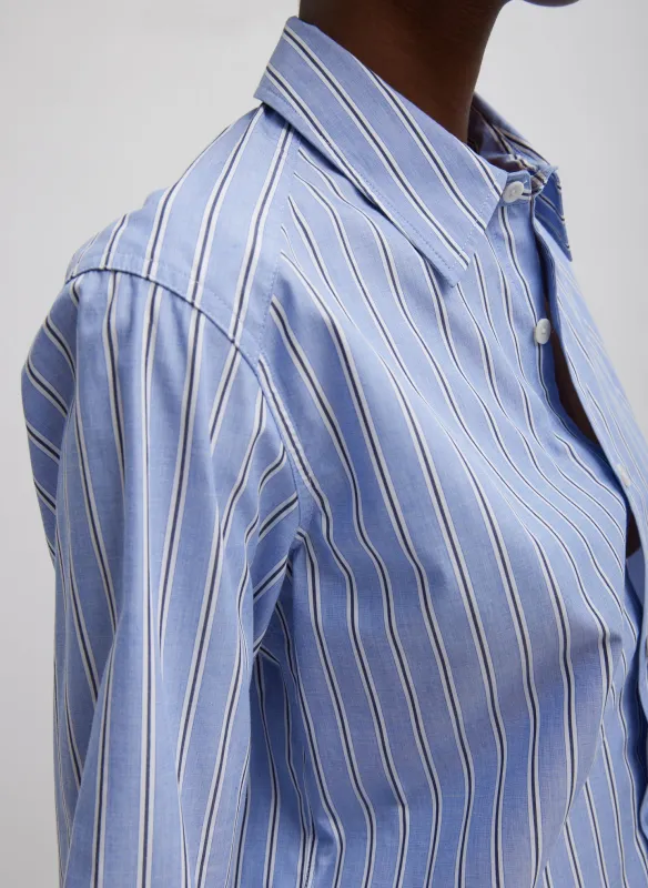 Striped Shirting Charlie Men's Slim Shirt made by Tibi