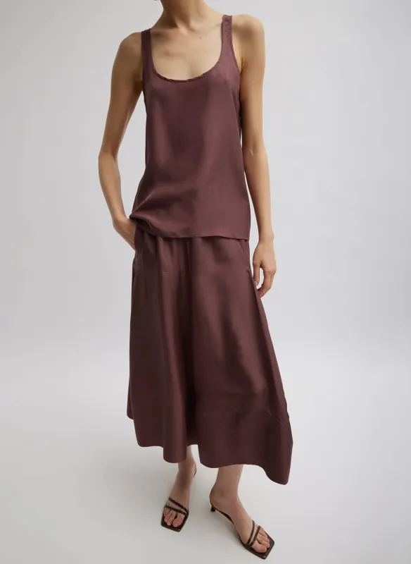 Silk Habutai Circular Seamed Skirt sold by Tibi