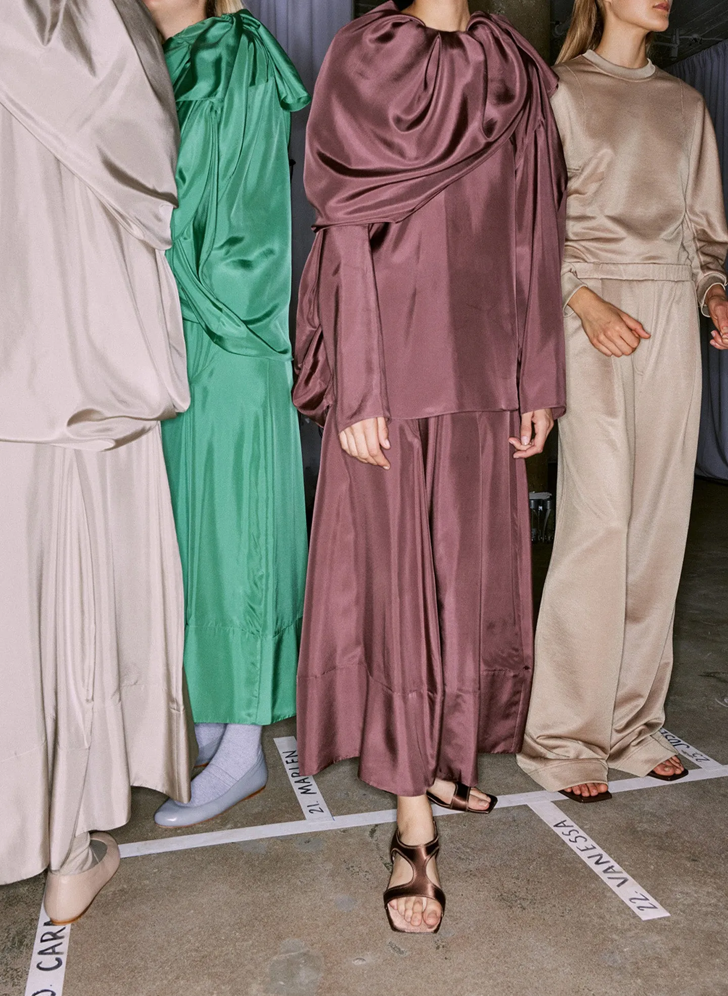 Silk Habutai Circular Seamed Skirt sold by Tibi product image thumbnail 3