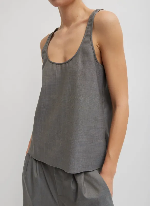 Grant Crossdye Suiting Tank Top made by Tibi