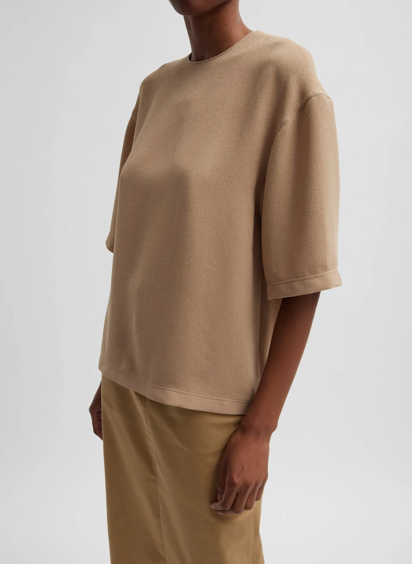 Pebble Sable Easy T-Shirt sold by Tibi product image thumbnail 4