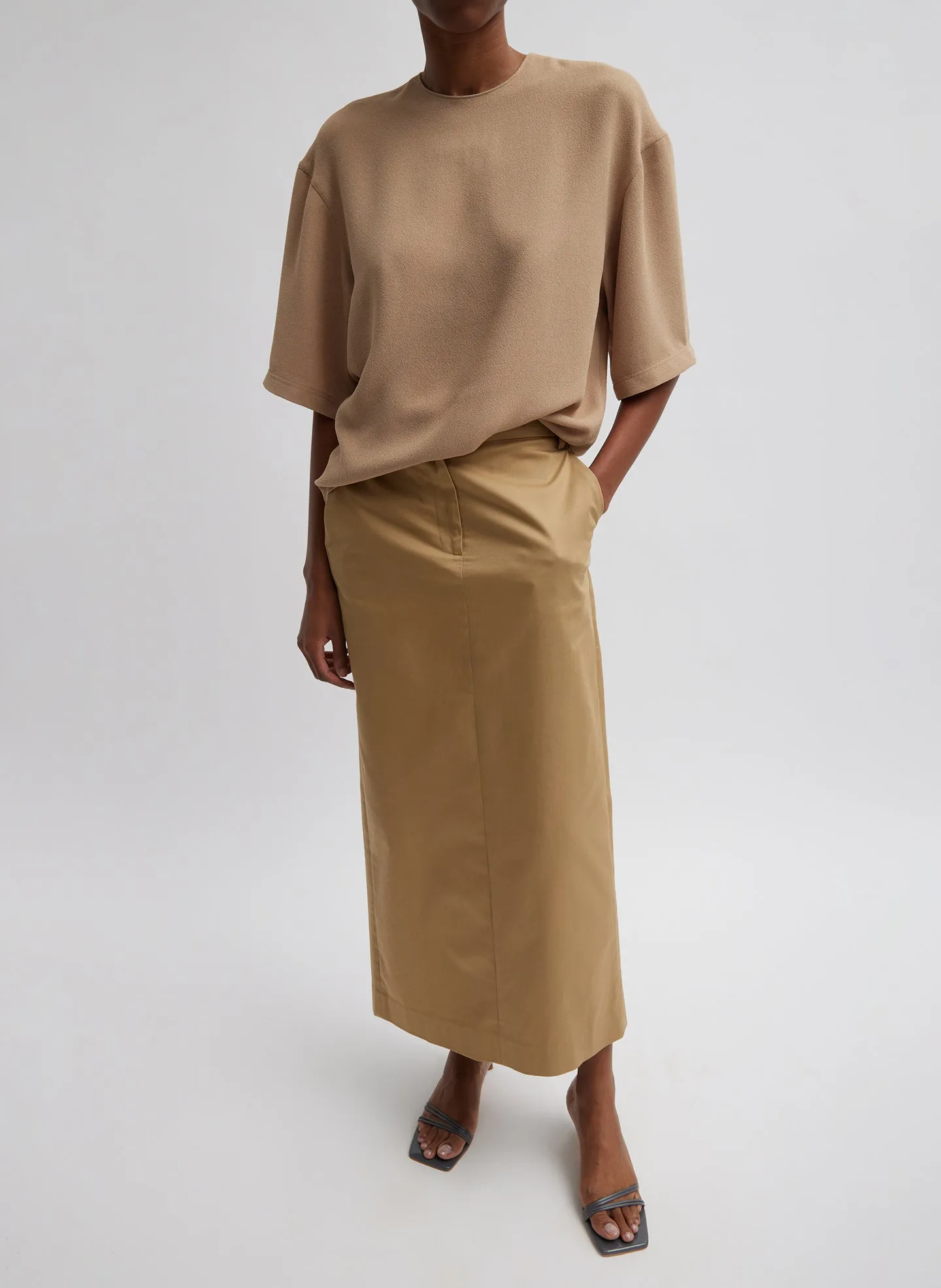 Pebble Sable Easy T-Shirt sold by Tibi product image thumbnail 5