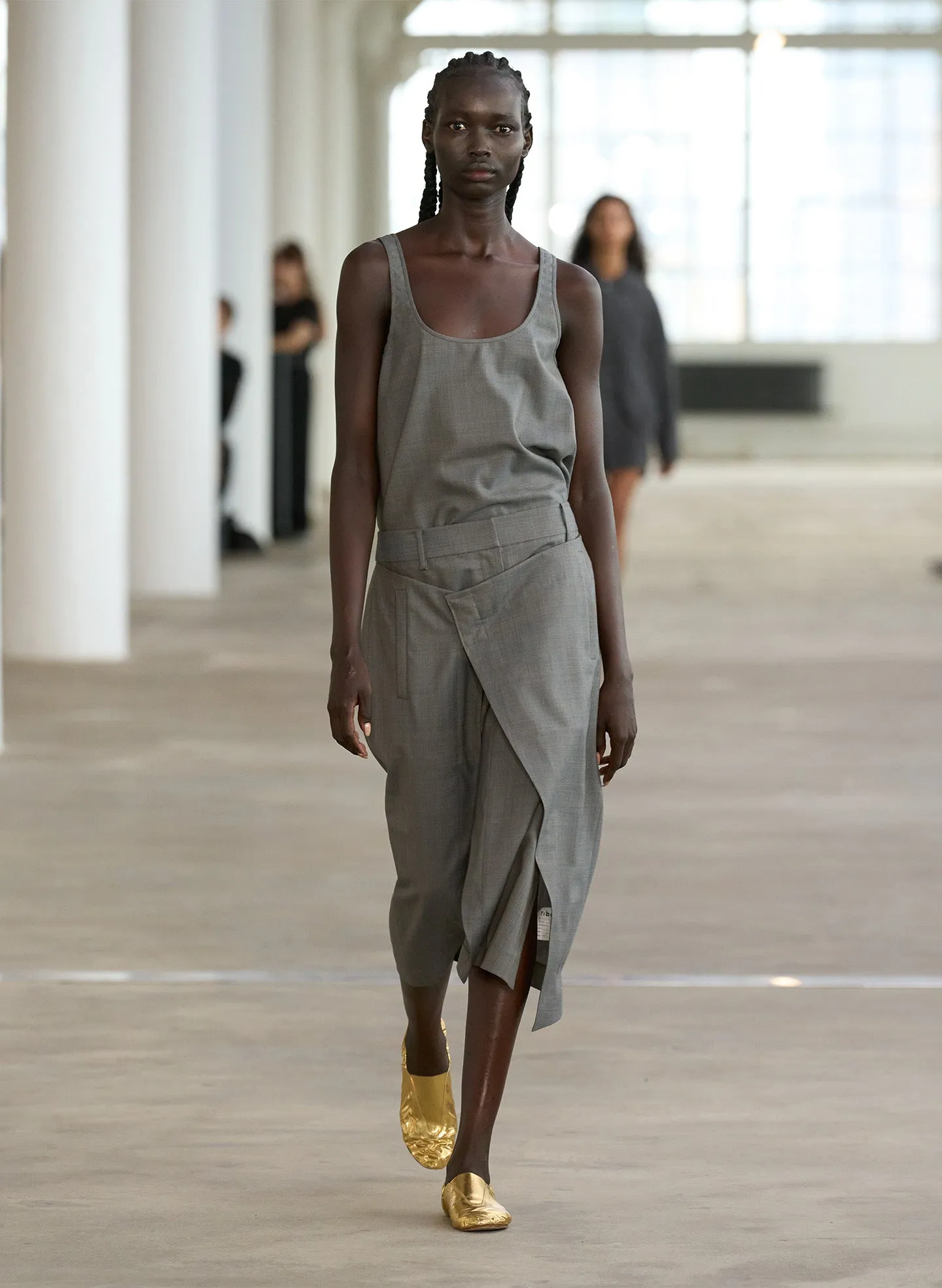 Grant Crossdye Suiting Wrap Trouser Skirt sold by Tibi product image thumbnail 2