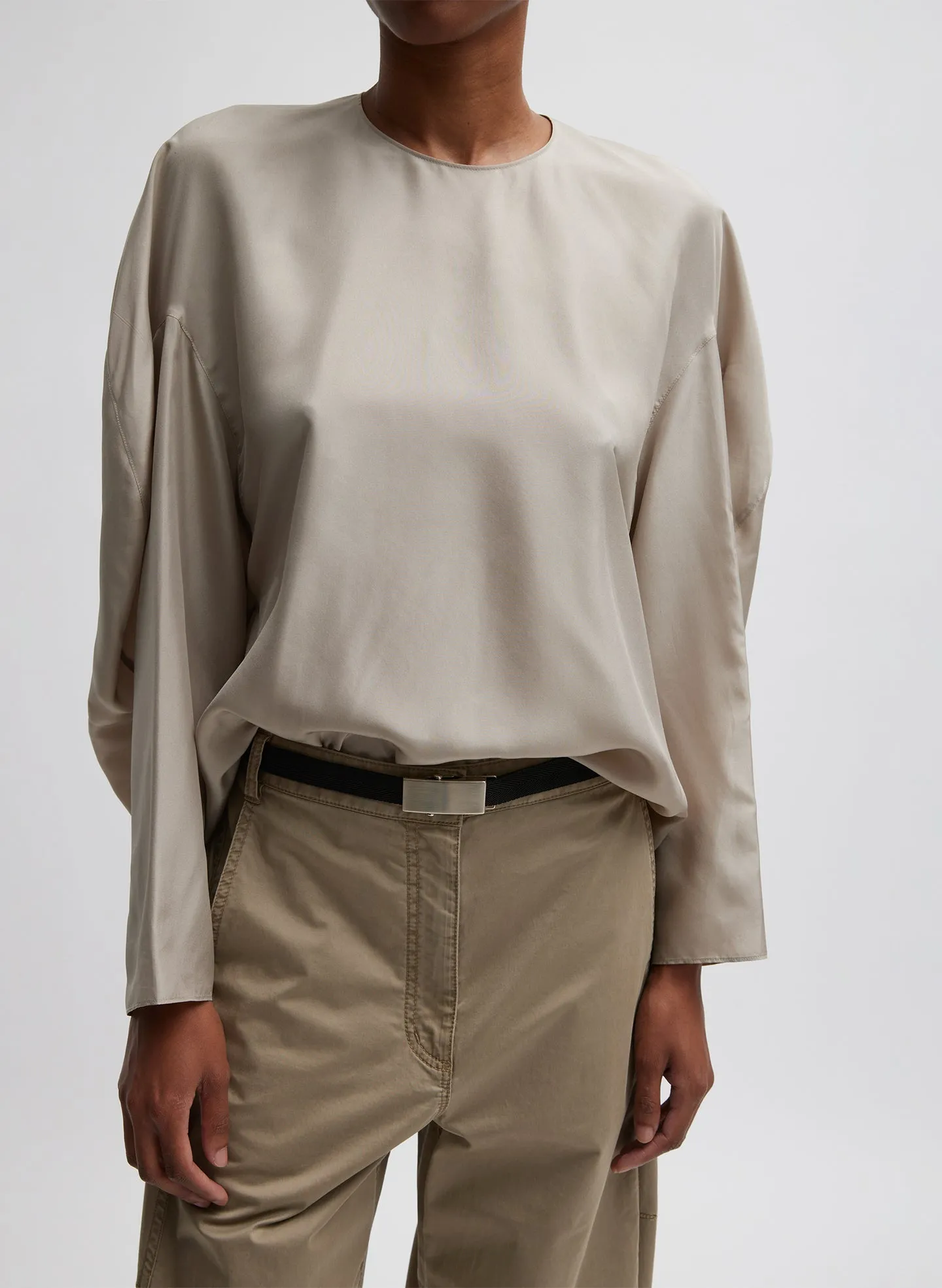 Silk Habutai Circular Top sold by Tibi product image thumbnail 5
