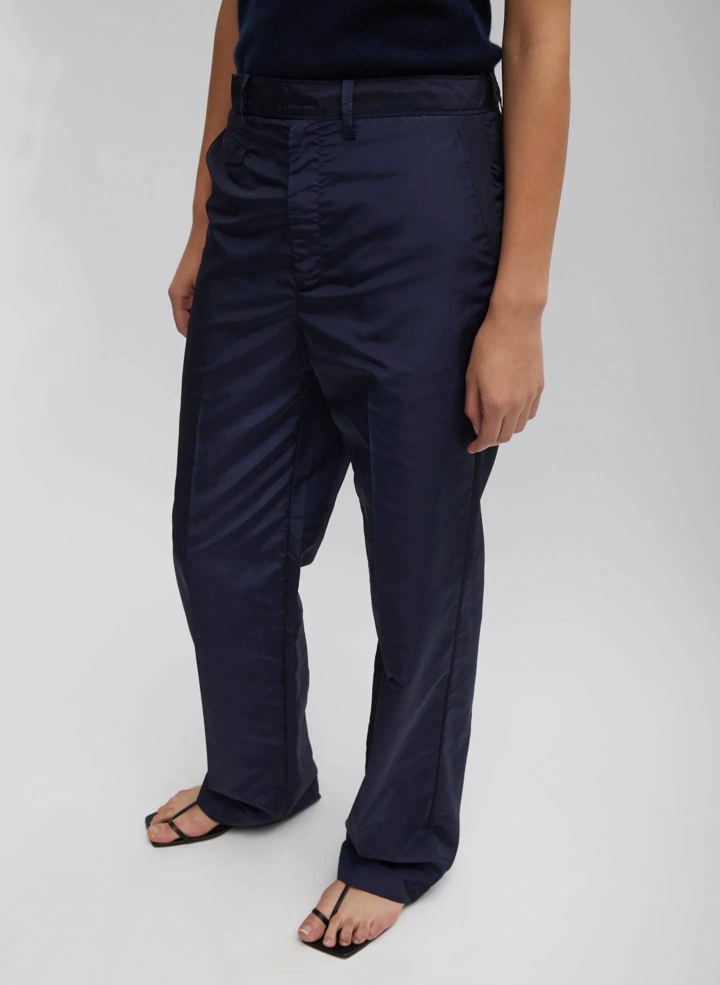Silk Nylon Straight Leg Trouser sold by Tibi