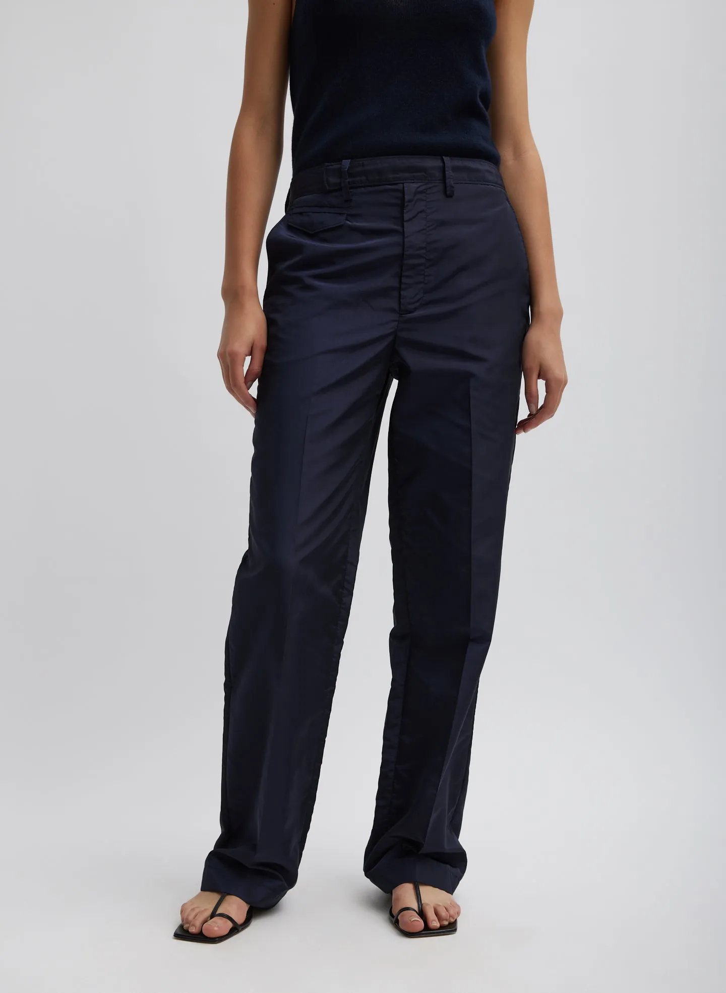 Silk Nylon Straight Leg Trouser sold by Tibi product image thumbnail 5