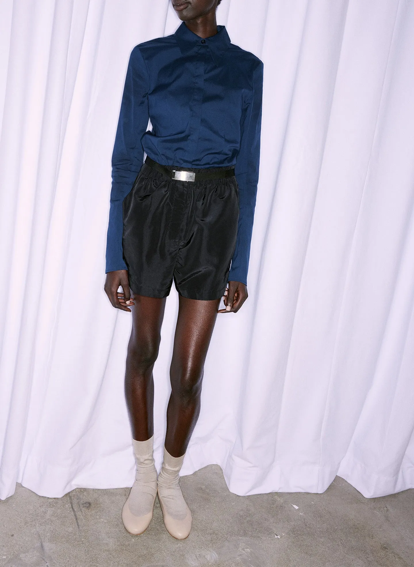 Silk Nylon Pull On Shorts sold by Tibi product image thumbnail 3