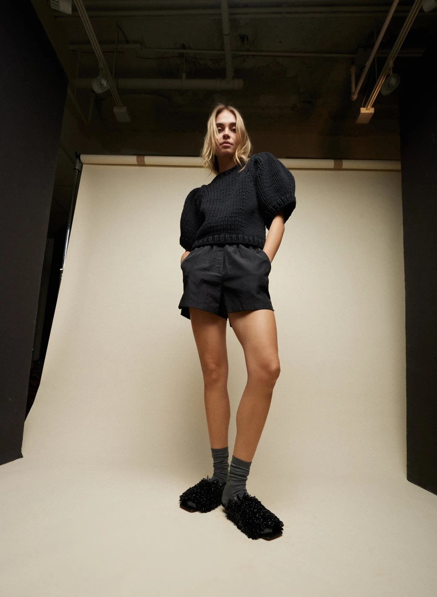 Silk Nylon Pull On Shorts sold by Tibi product image thumbnail 4