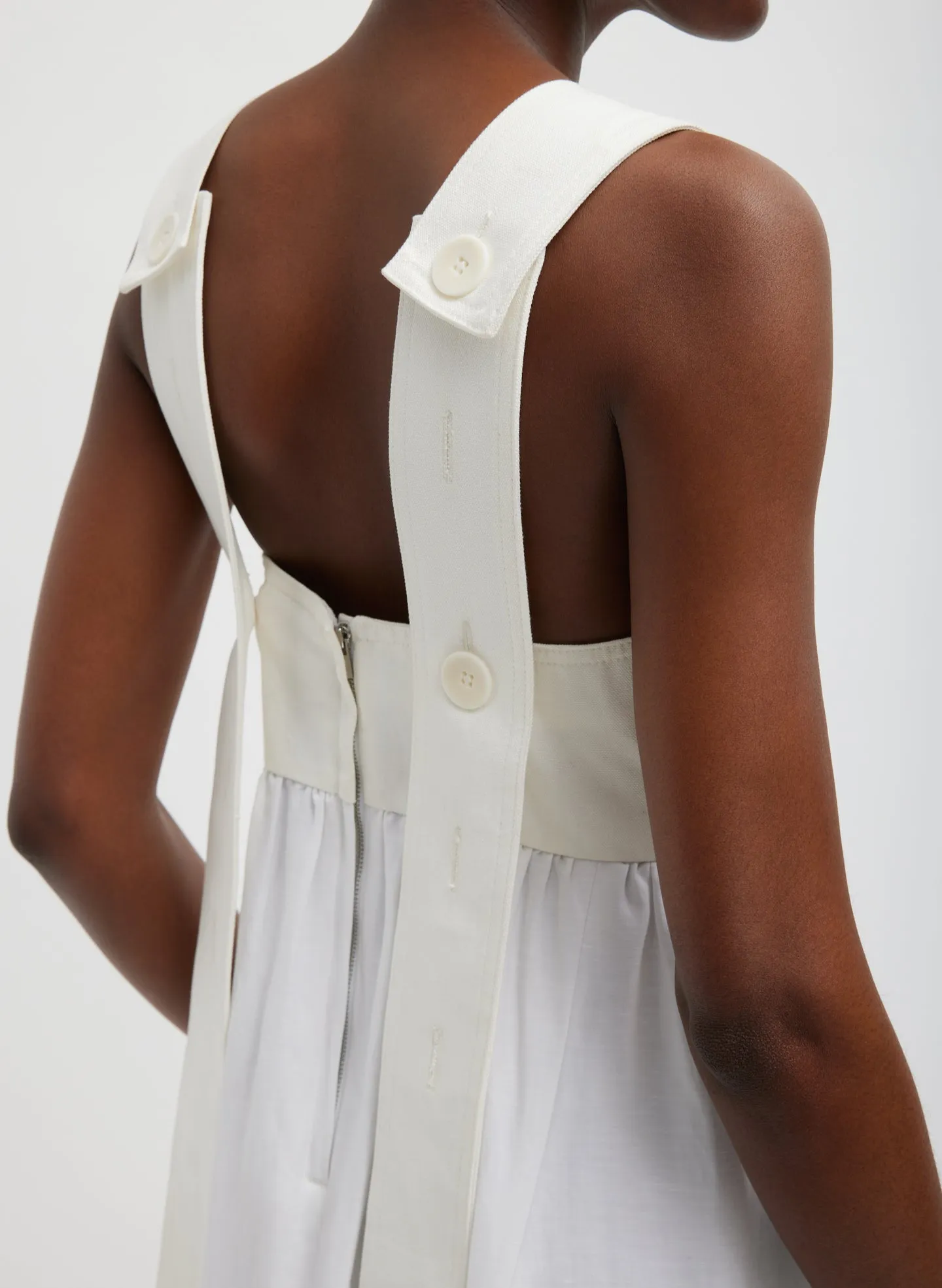 Linen Cotton Voile Sculpted Dress sold by Tibi product image thumbnail 5