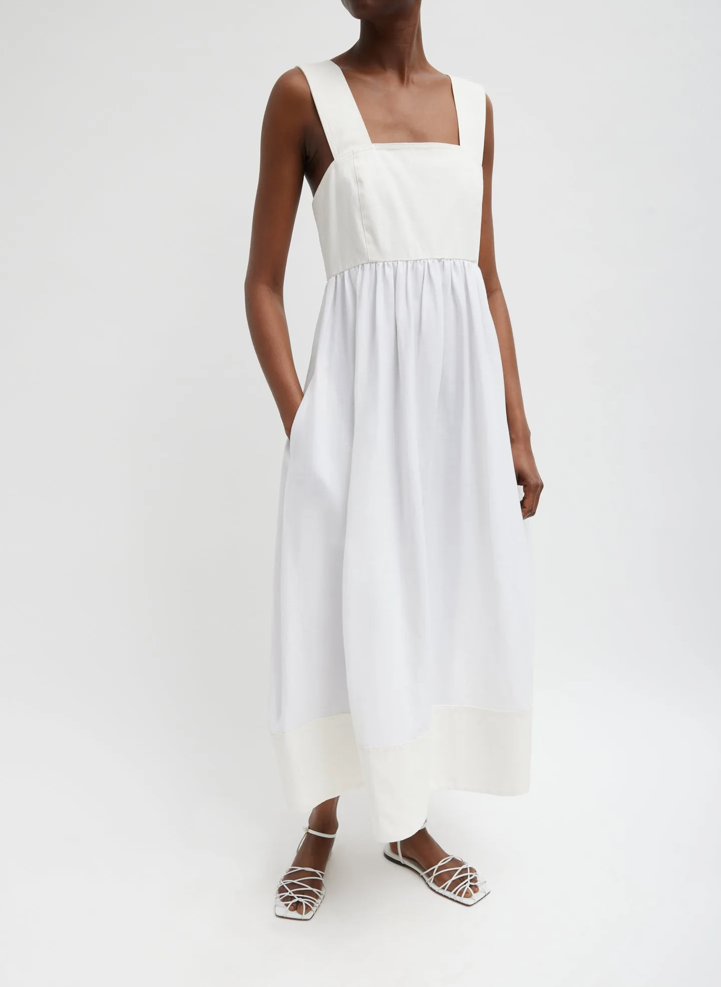 Linen Cotton Voile Sculpted Dress sold by Tibi