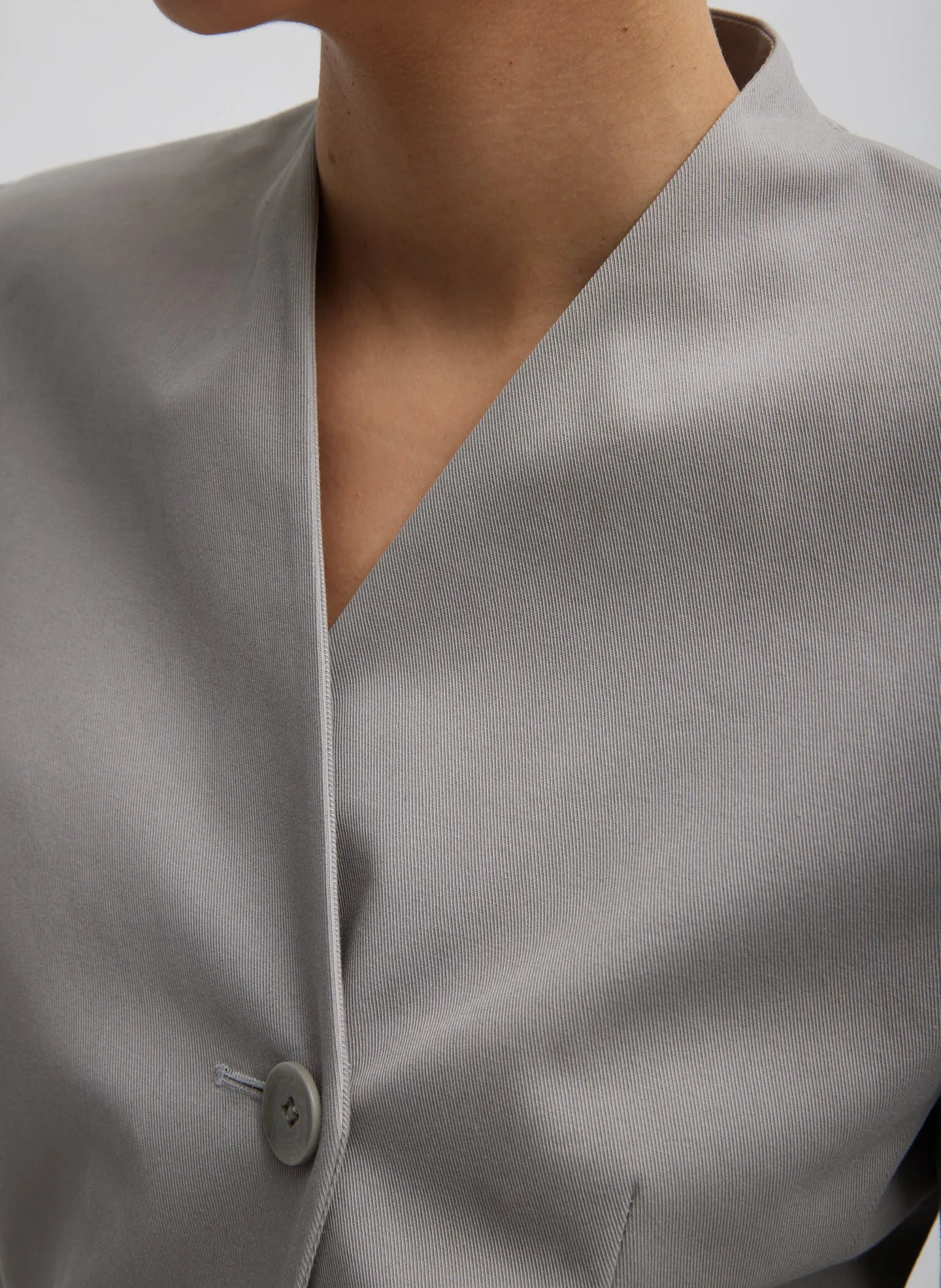 Oliver Cotton Stretch Tricotine Sculpted Blazer sold by Tibi product image thumbnail 4