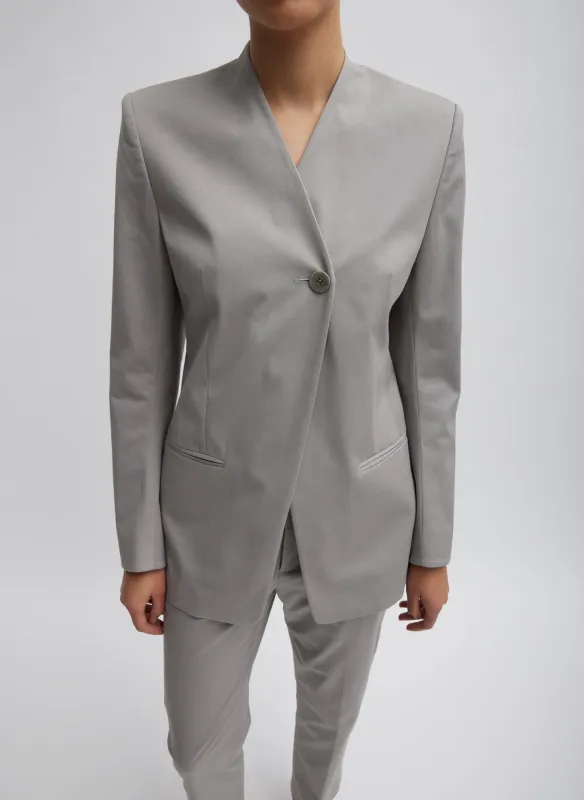 Oliver Cotton Stretch Tricotine Sculpted Blazer made by Tibi