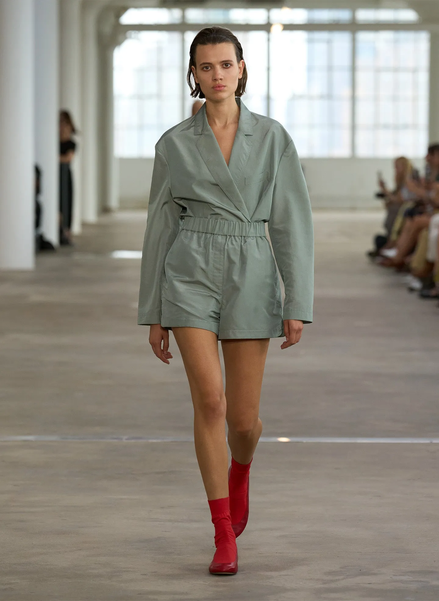 Silk Nylon Pull On Shorts sold by Tibi product image thumbnail 2