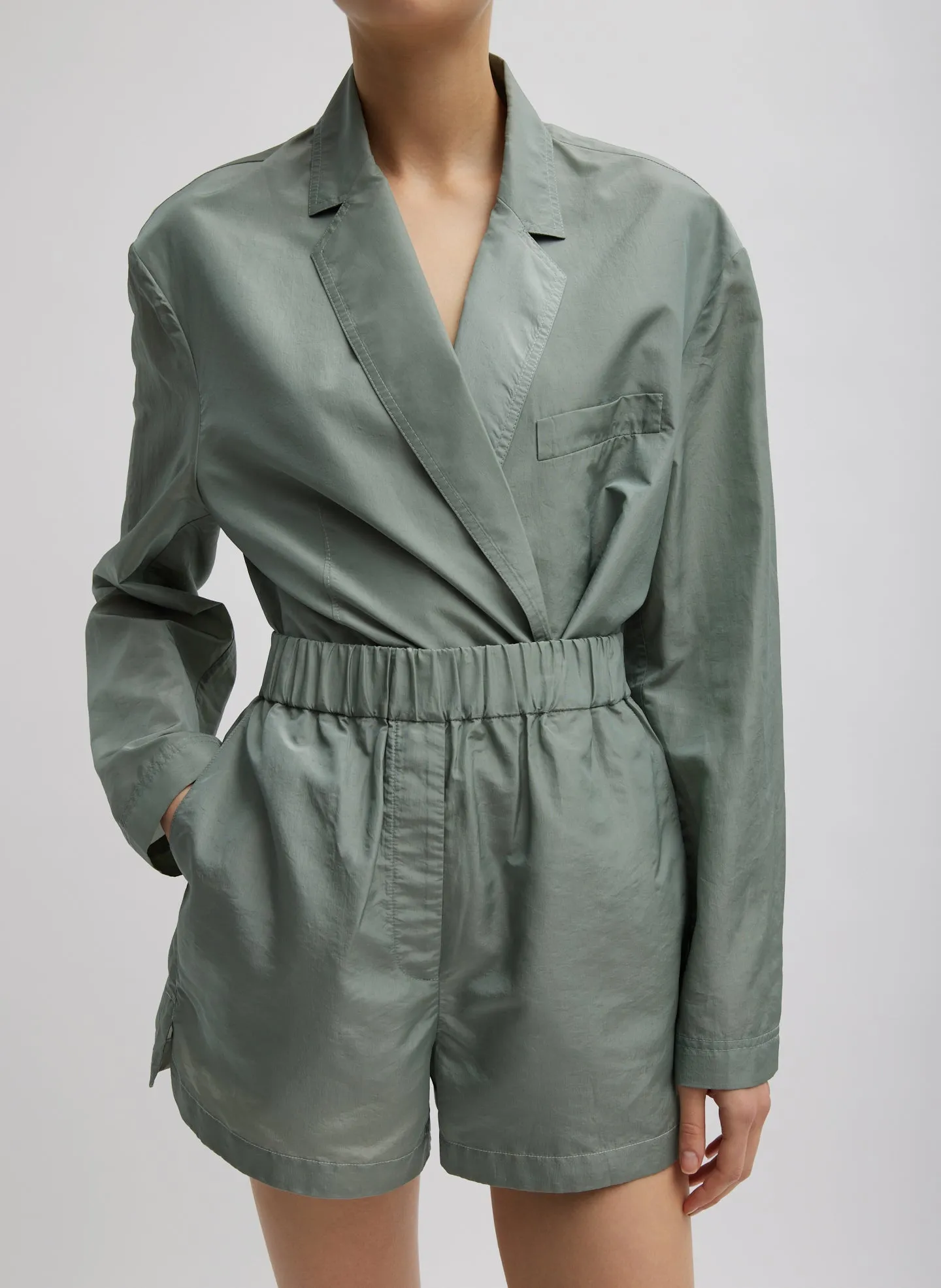 Silk Nylon Pull On Shorts sold by Tibi product image thumbnail 4