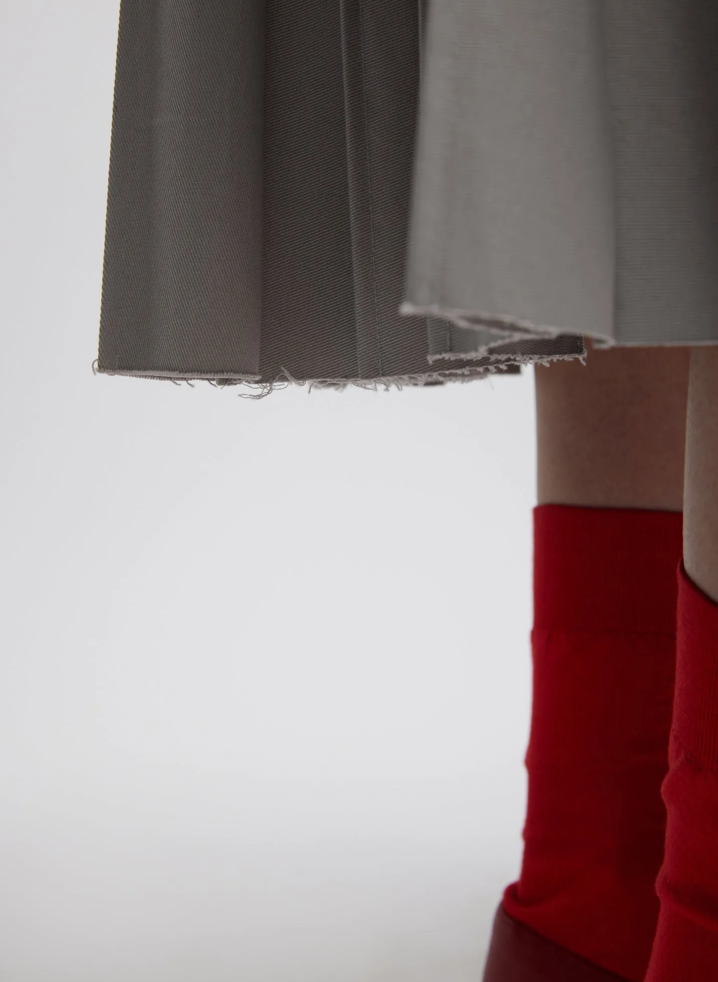 Oliver Cotton Stretch Tricotine Pintucked Skirt sold by Tibi product image thumbnail 4