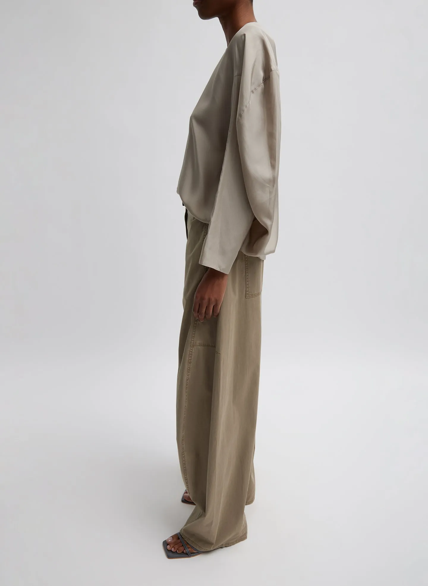 Garment Dyed Silky Cotton Sid Chino Pant sold by Tibi product image thumbnail 4