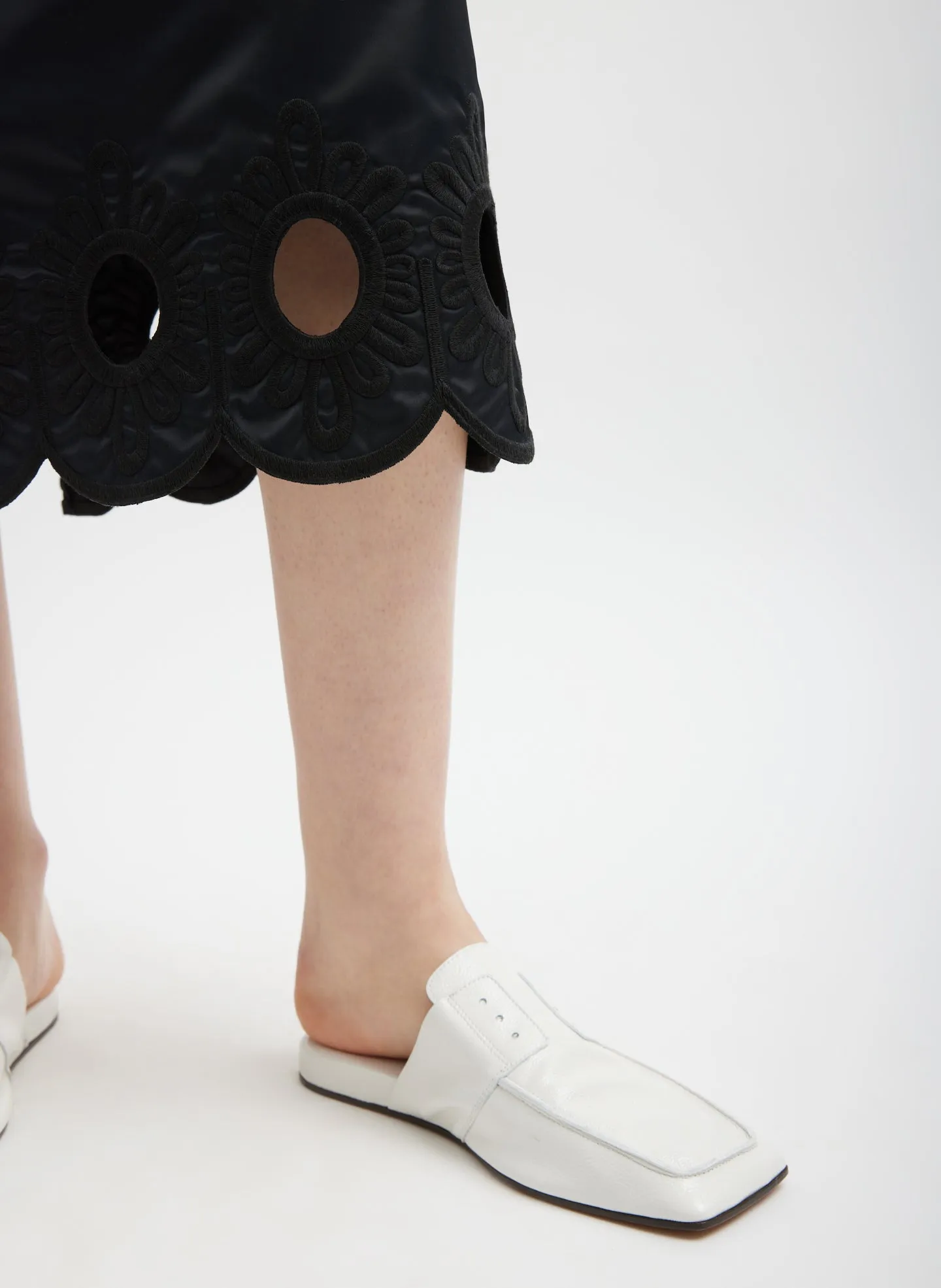 Daisy Embroidered Nylon Skirt sold by Tibi product image thumbnail 3