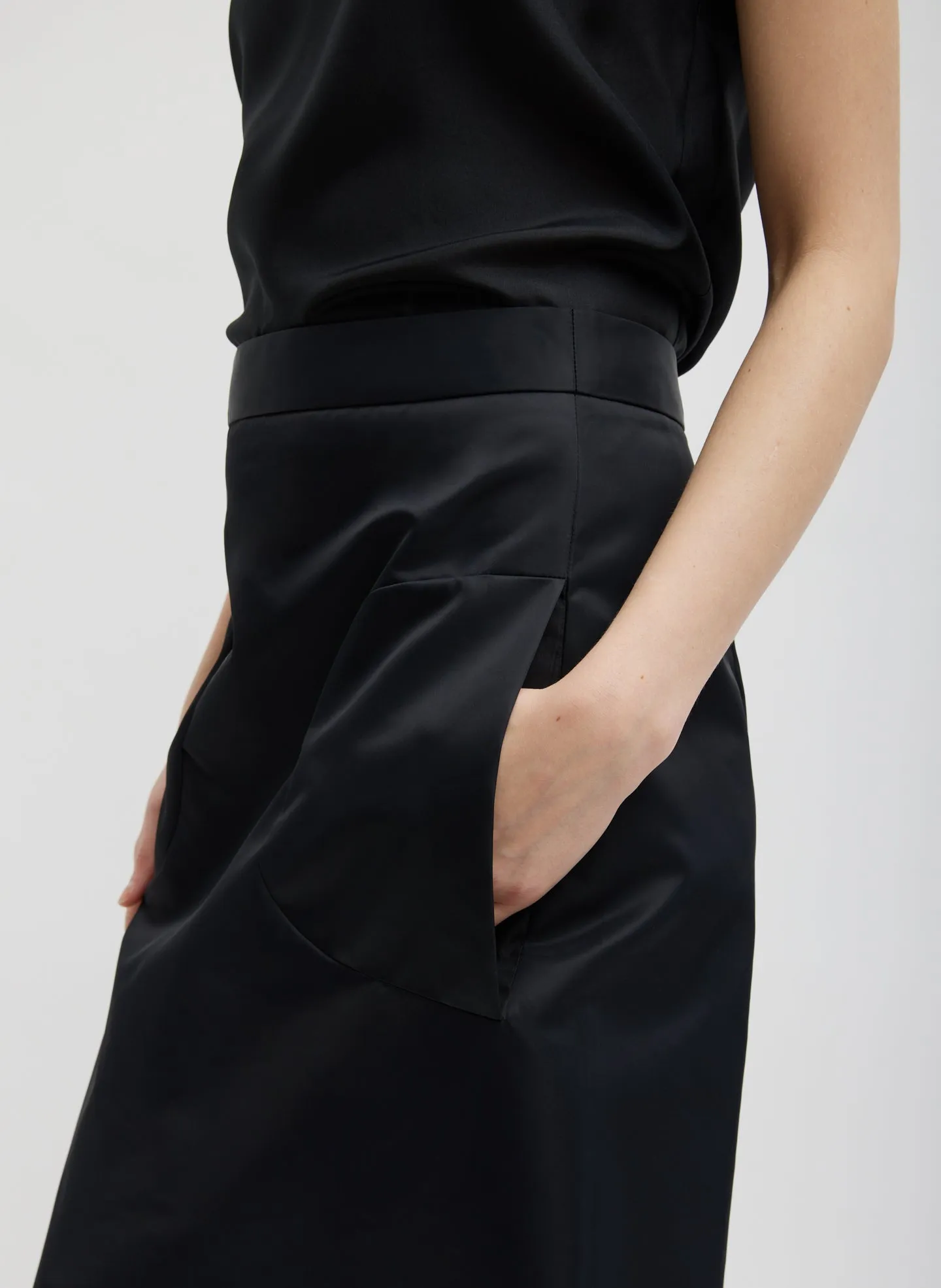 Daisy Embroidered Nylon Skirt sold by Tibi product image thumbnail 2