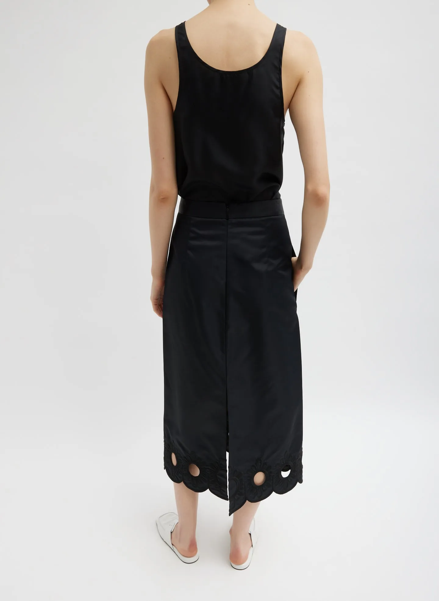 Daisy Embroidered Nylon Skirt sold by Tibi product image thumbnail 4
