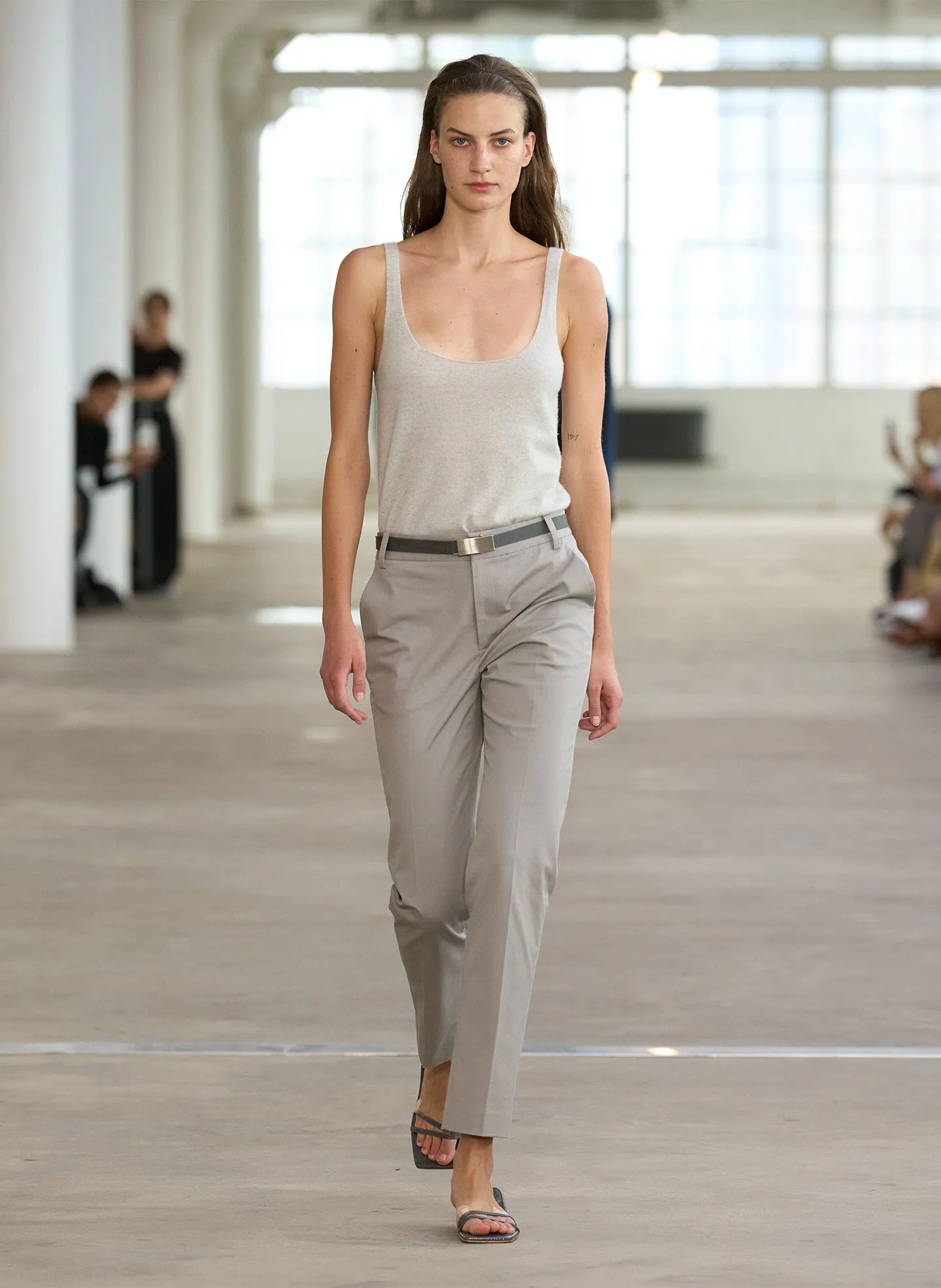 Oliver Cotton Stretch Tricotine Lennon Ankle Pant sold by Tibi product image thumbnail 2