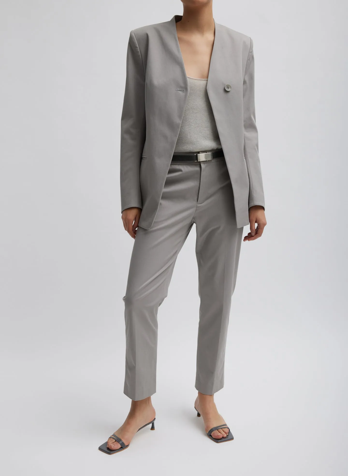 Oliver Cotton Stretch Tricotine Lennon Ankle Pant sold by Tibi