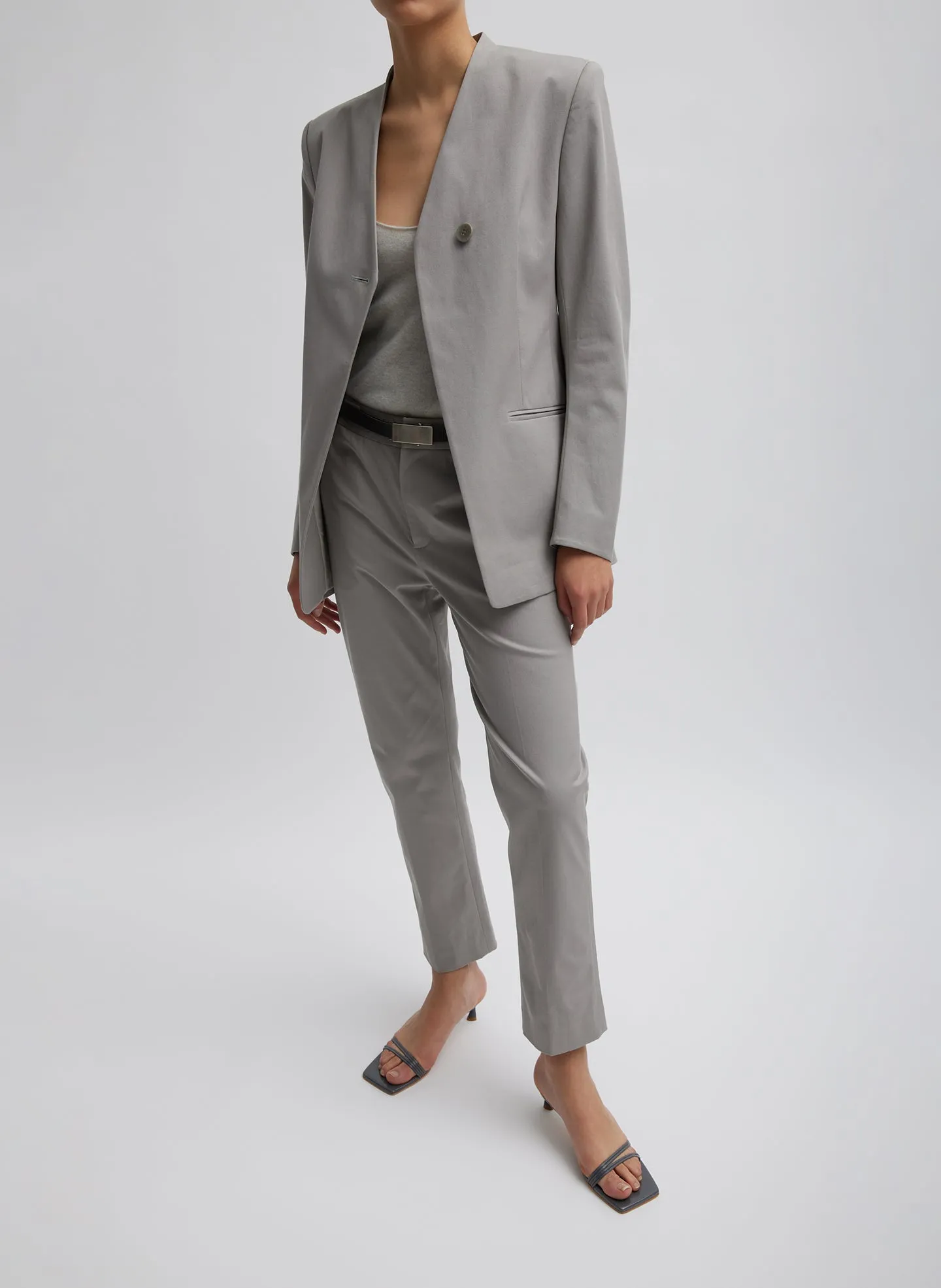 Oliver Cotton Stretch Tricotine Lennon Ankle Pant sold by Tibi product image thumbnail 5