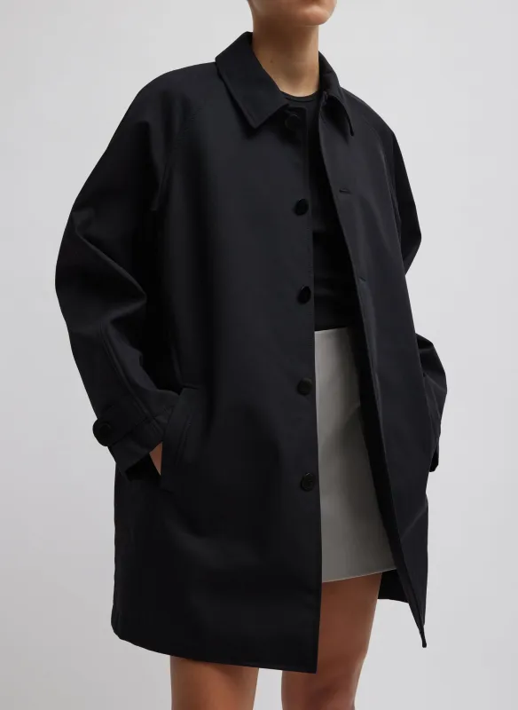 Bonded Luxe Twill Carcoat made by Tibi