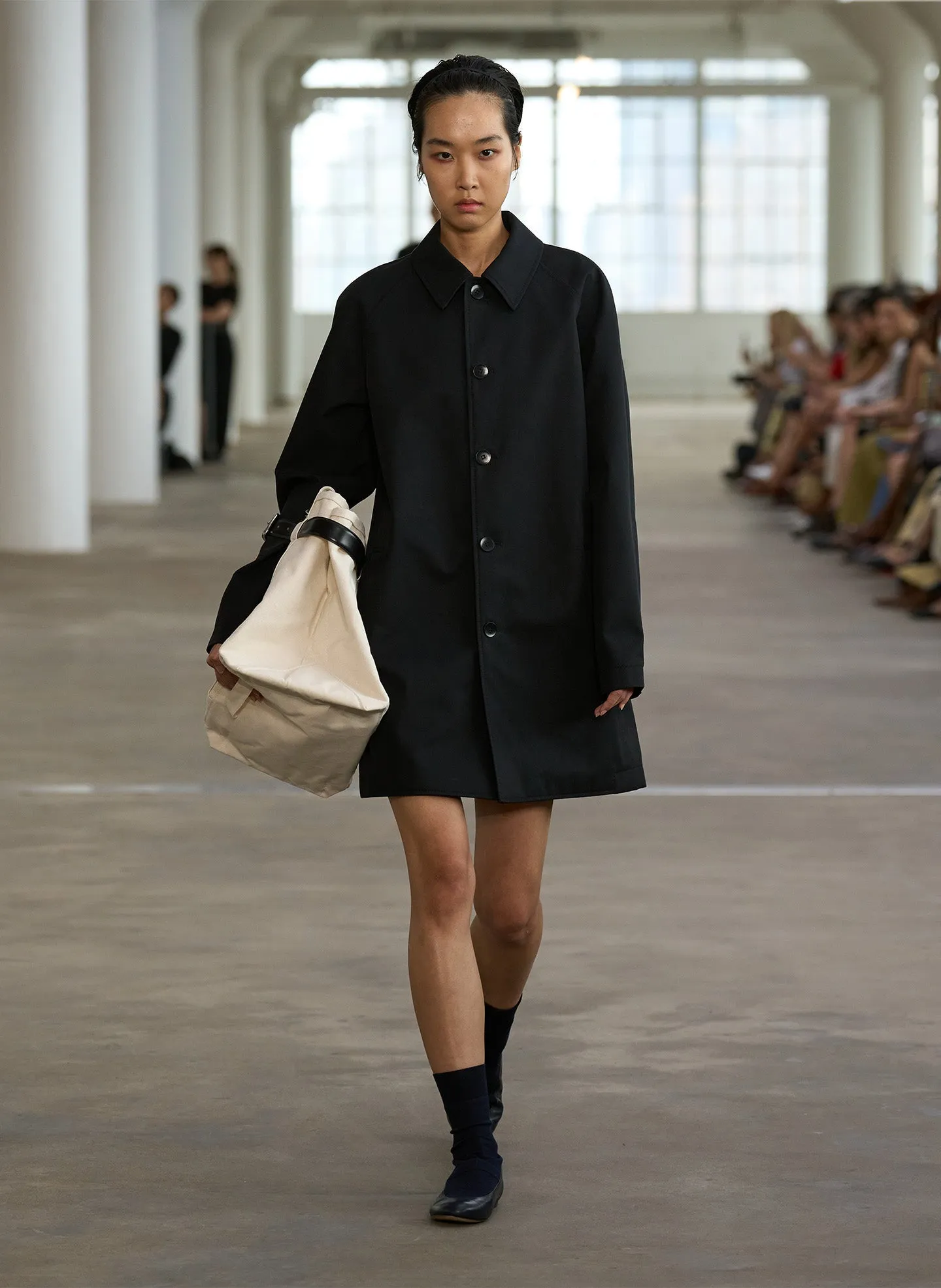 Bonded Luxe Twill Carcoat sold by Tibi product image thumbnail 2