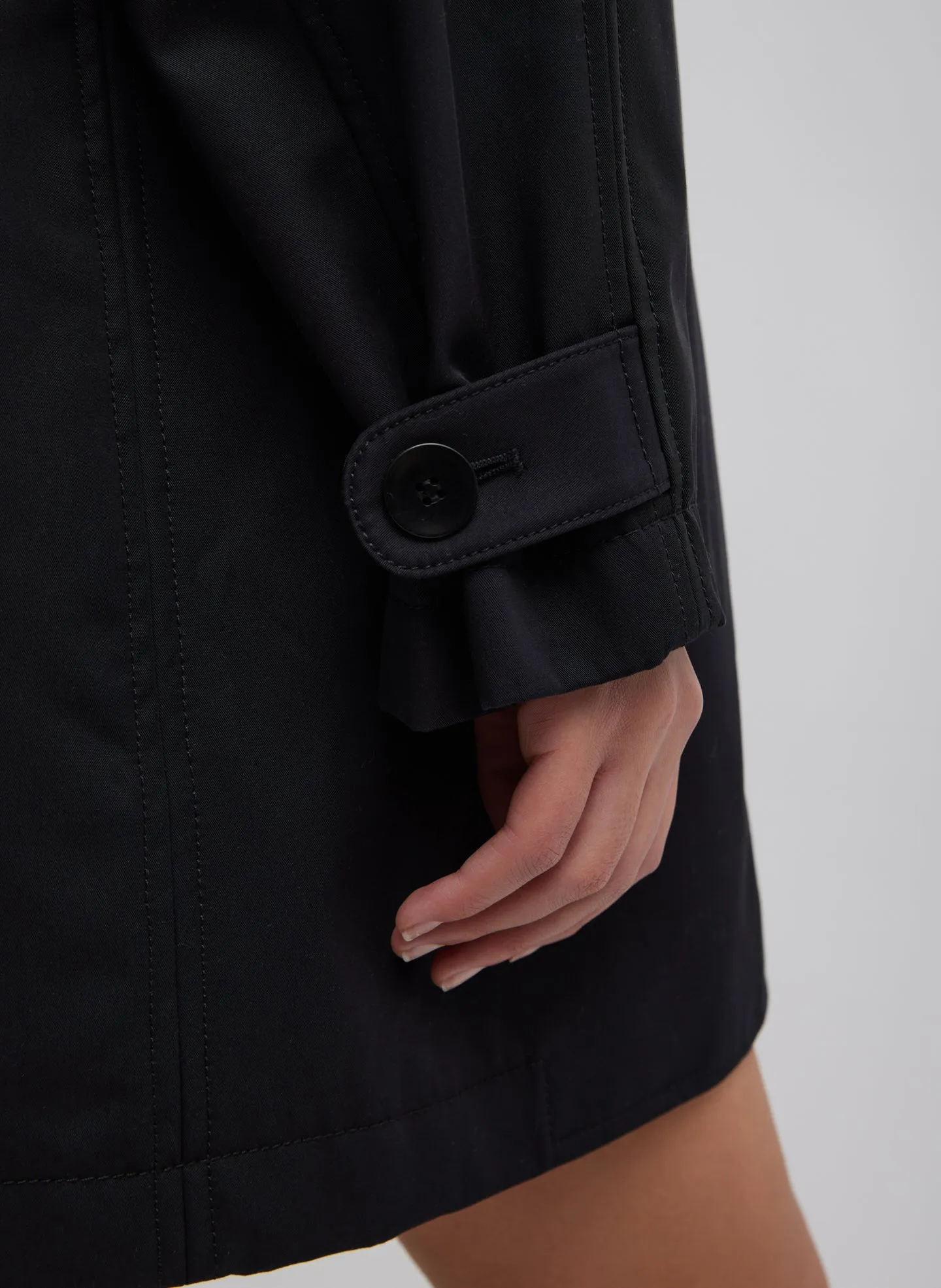 Bonded Luxe Twill Carcoat sold by Tibi product image thumbnail 4