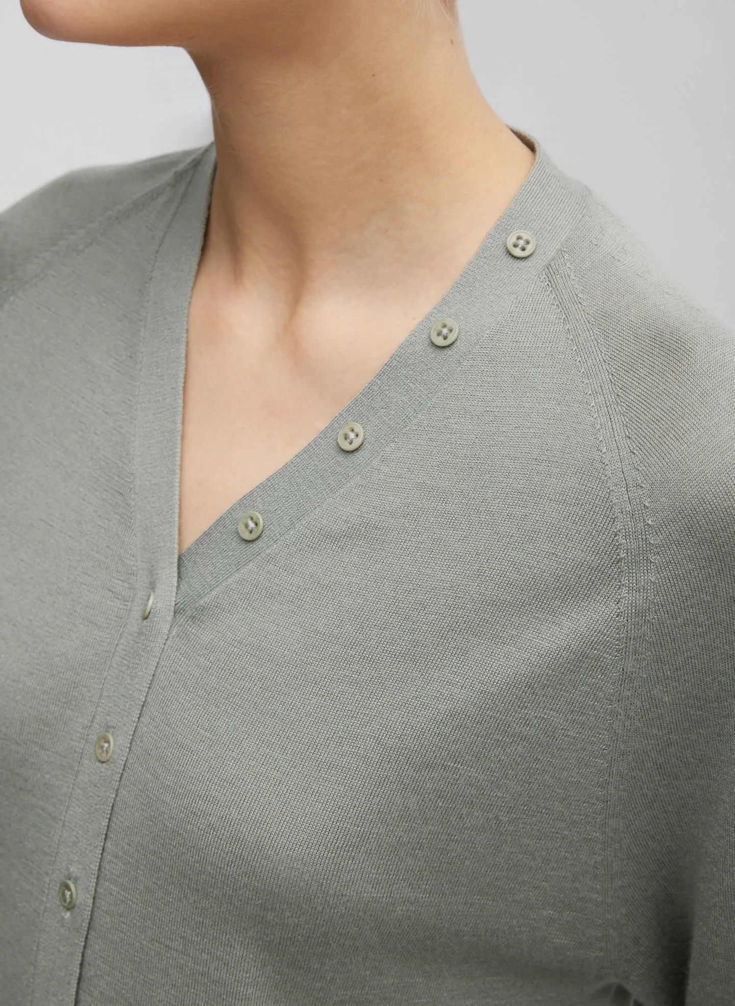 Cashmere Silk Blend Slim Cardigan sold by Tibi product image thumbnail 2