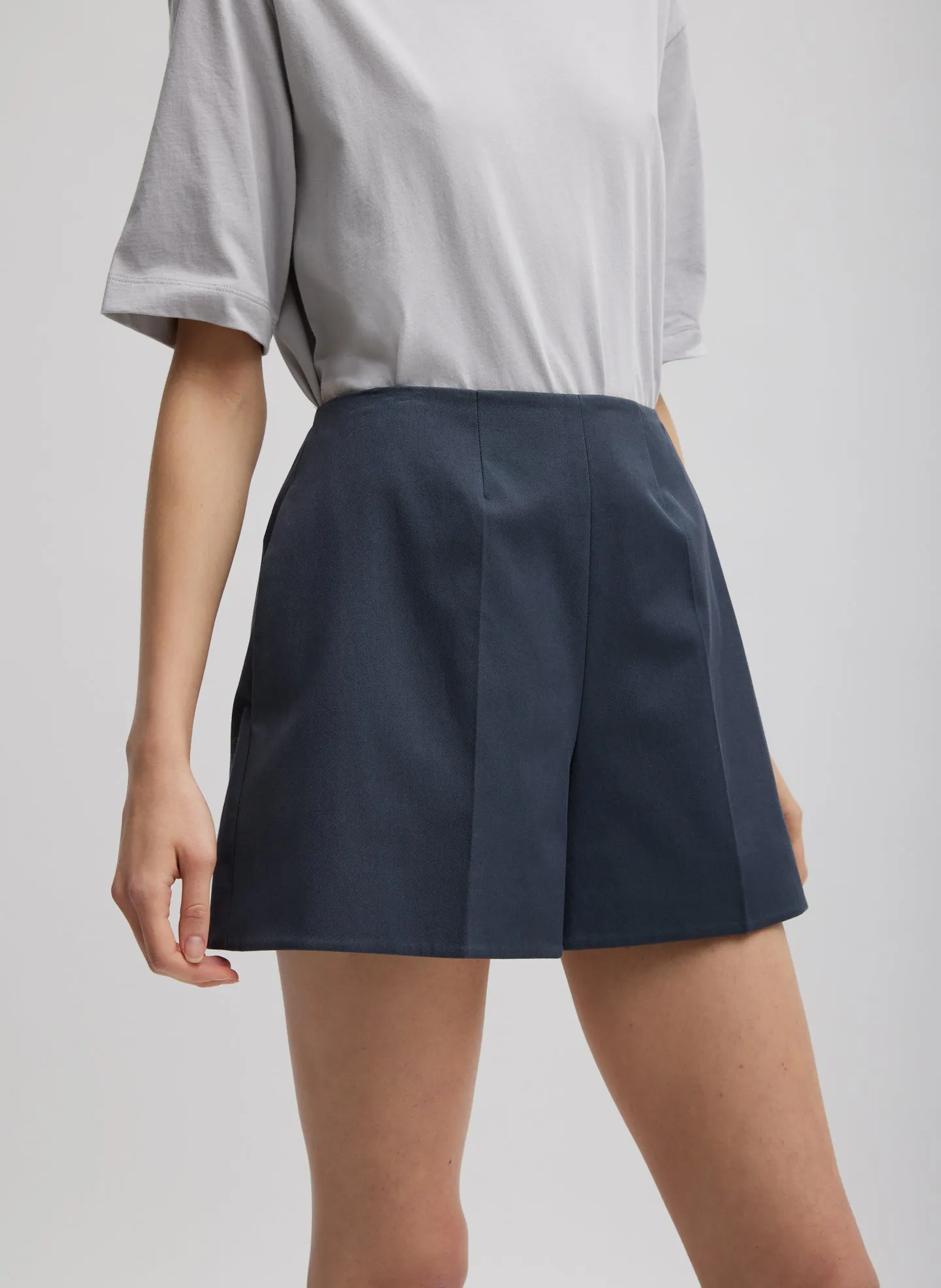 Oliver Cotton Stretch Tricotine Structured Shorts sold by Tibi product image thumbnail 4