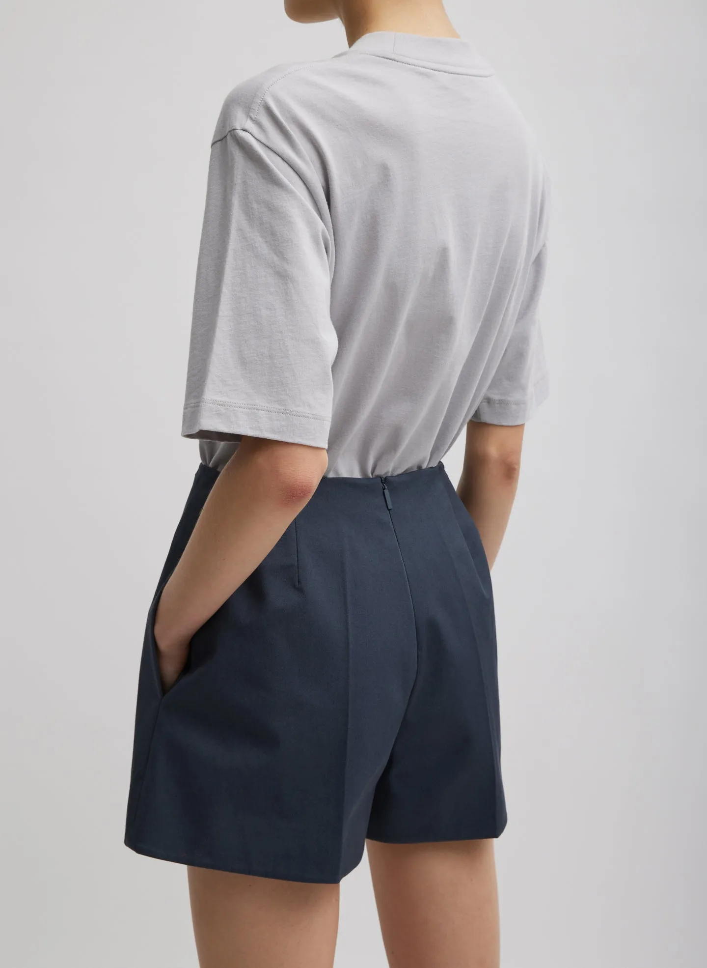 Oliver Cotton Stretch Tricotine Structured Shorts sold by Tibi product image thumbnail 5