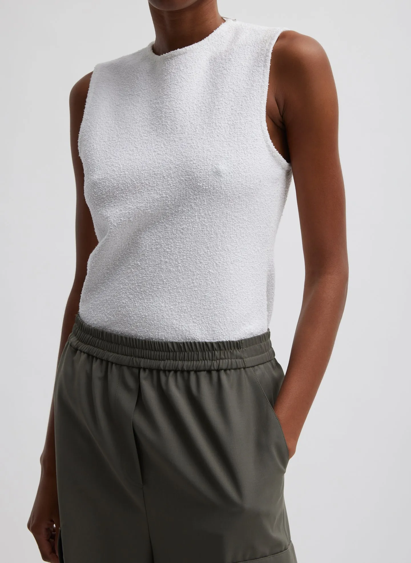 Tropical Wool Relaxed Cargo Short sold by Tibi product image thumbnail 2